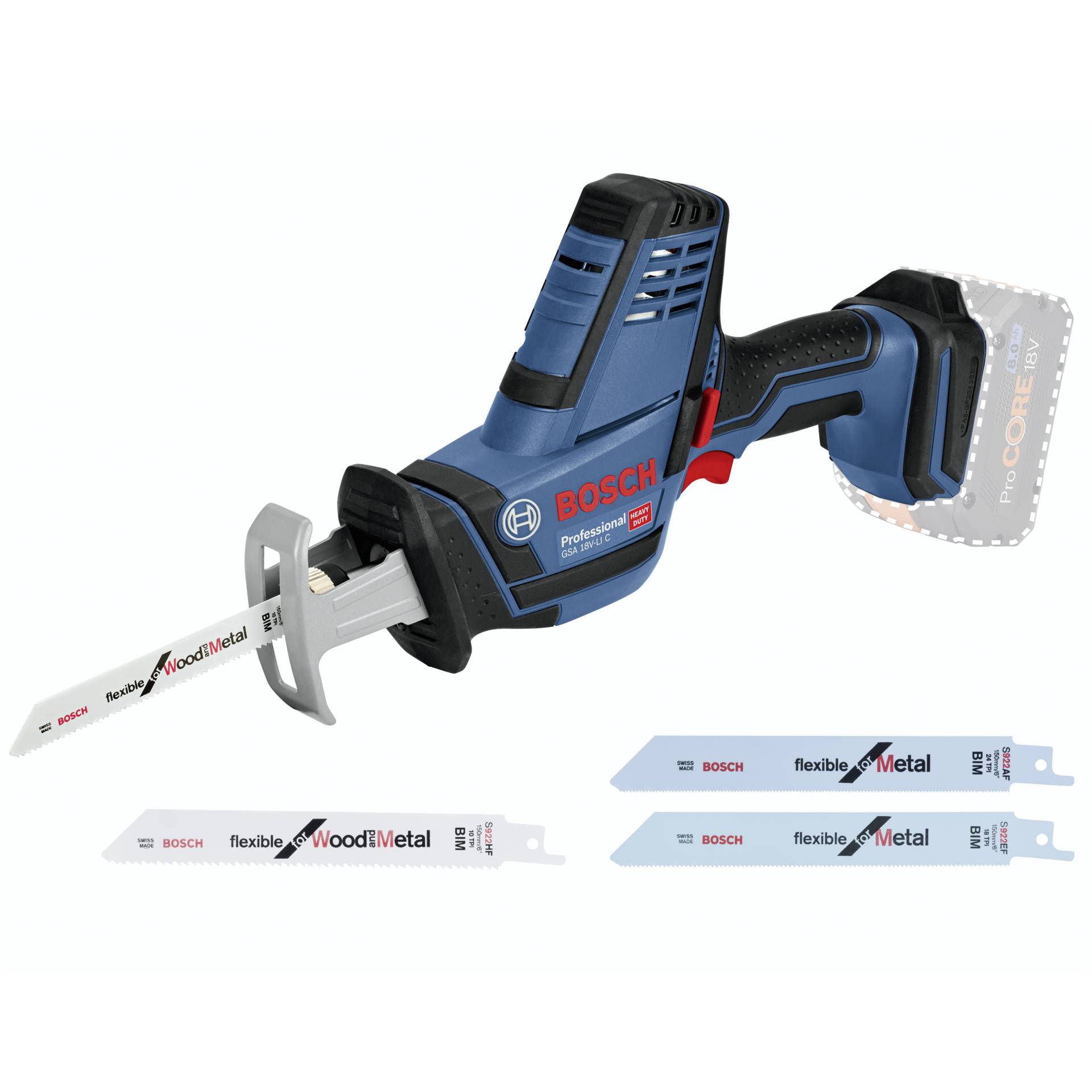 Bosch GSA 18V-LI C Akku-Säbelsäge Bosch GSA 18V-LI C Akku-Säbelsäge