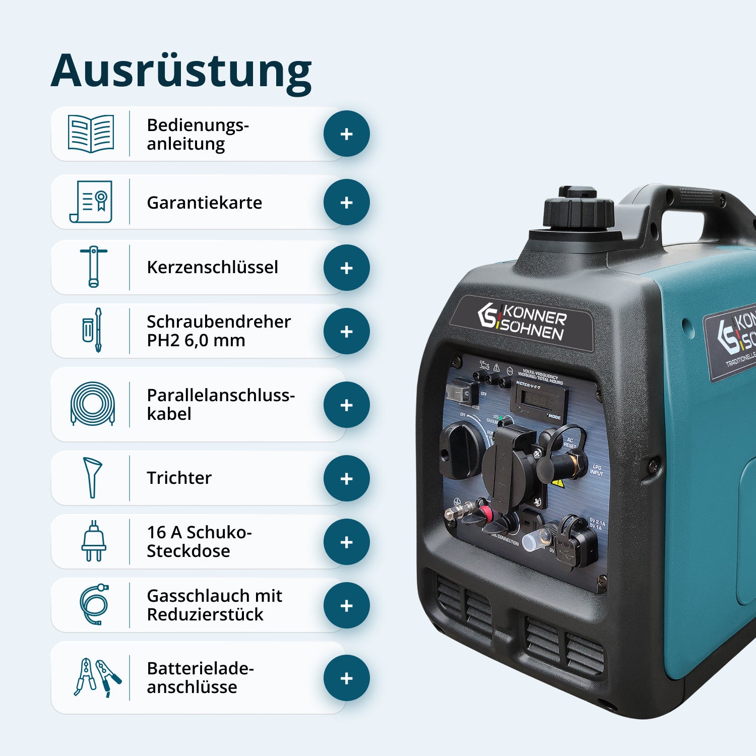 LPG/Benzin-Inverter-Generator KS 3100iG S