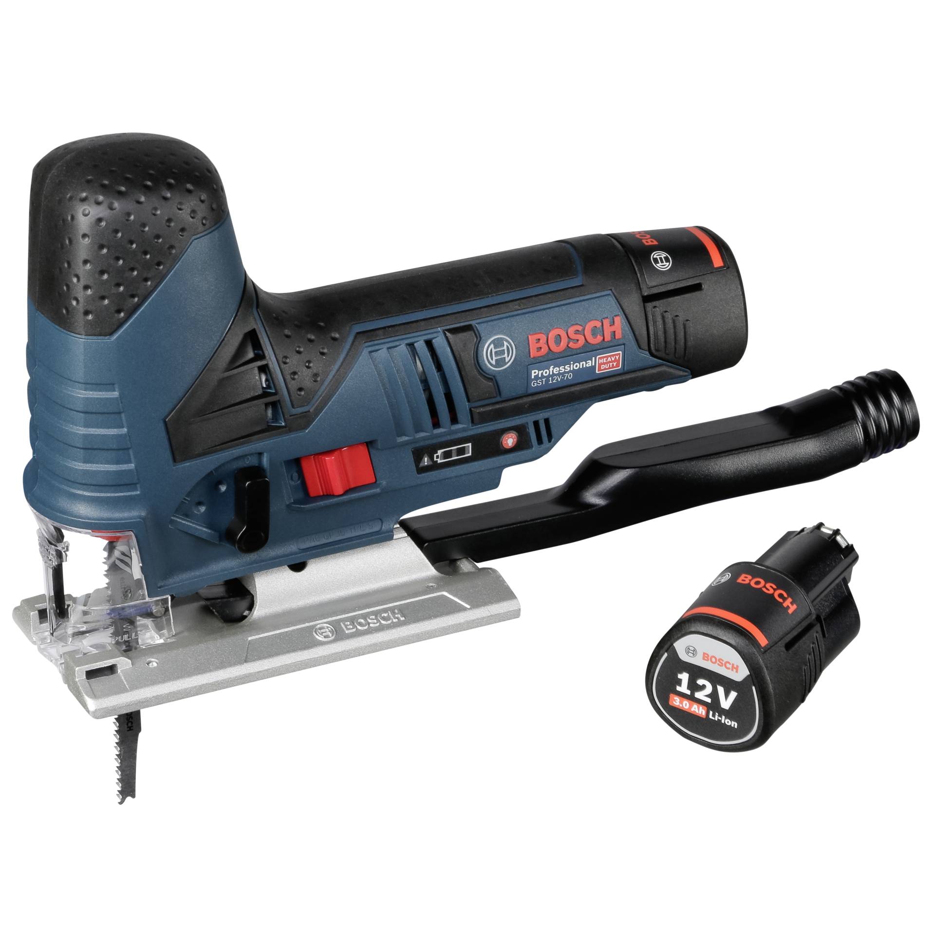 Bosch GST 12V-70 2x 3,0 Ah Akku-Stichsäge Bosch GST 12V-70 2x 3,0 Ah Akku-Stichsäge