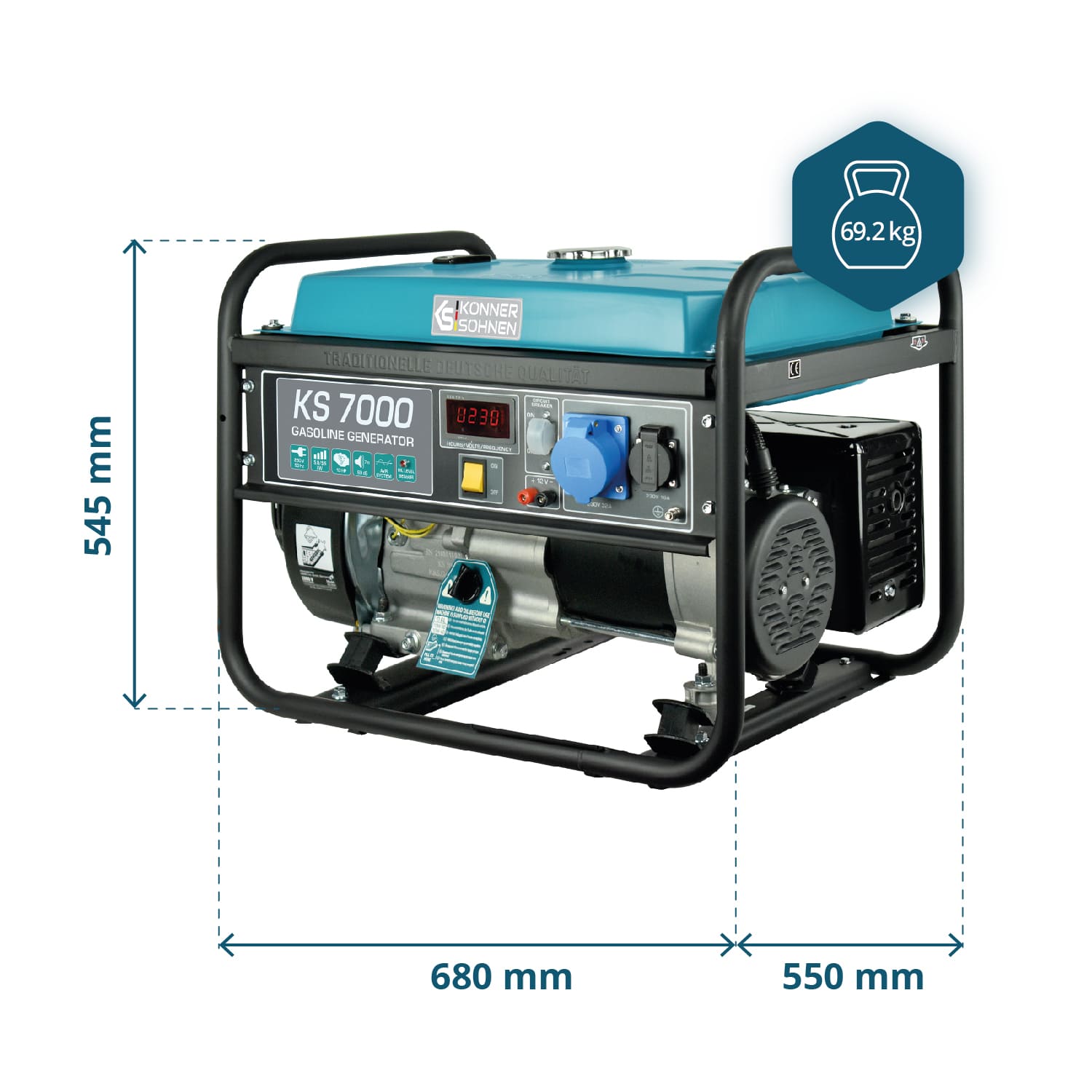 Benzin-Generator "Könner & Söhnen" KS 7000