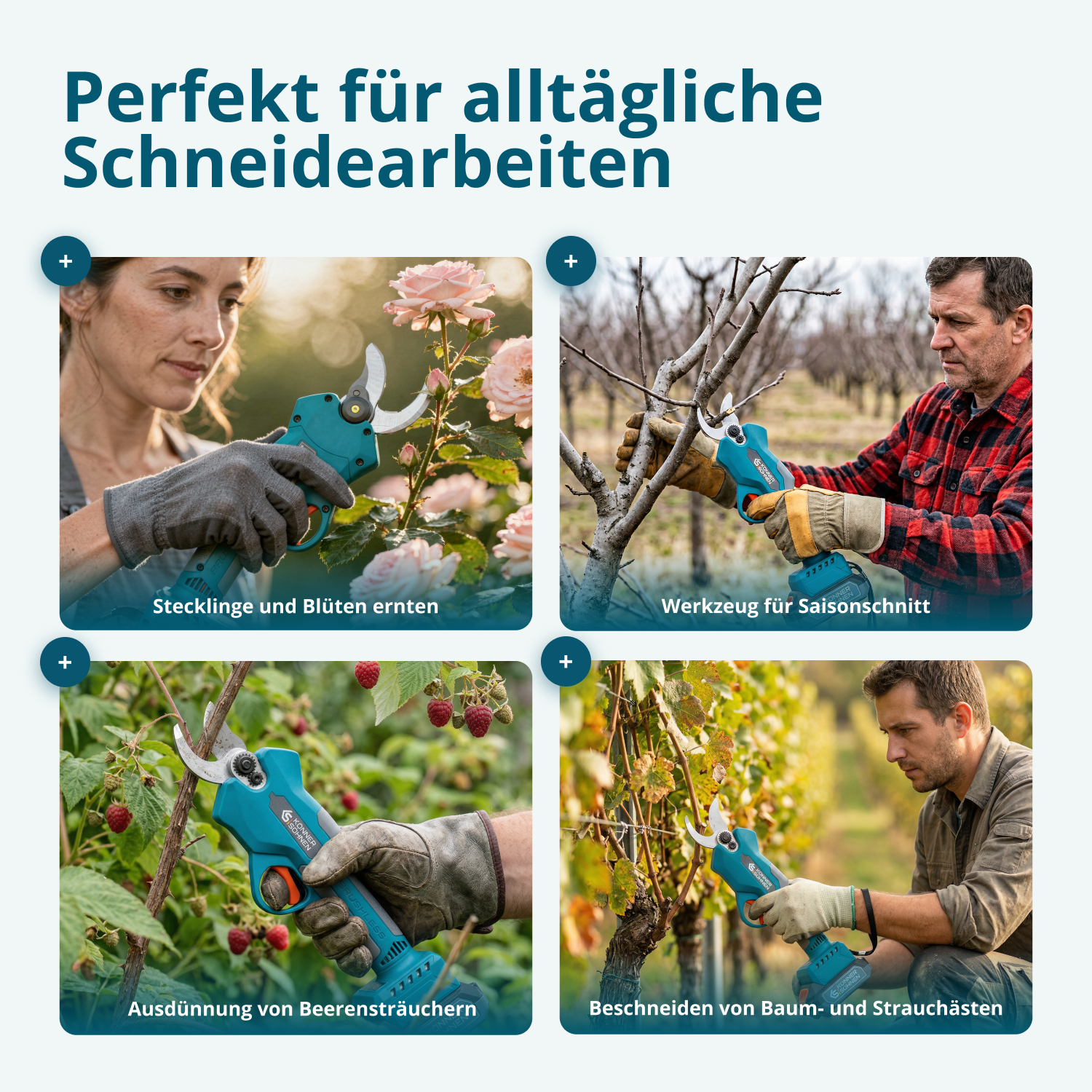 Akku-Gartenschere KS CPS20V-32 Case PLUS