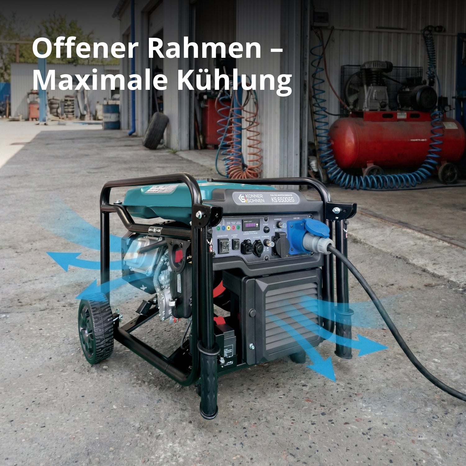 Inverter Generator KS 6500iEG (Benzin/Gas)
