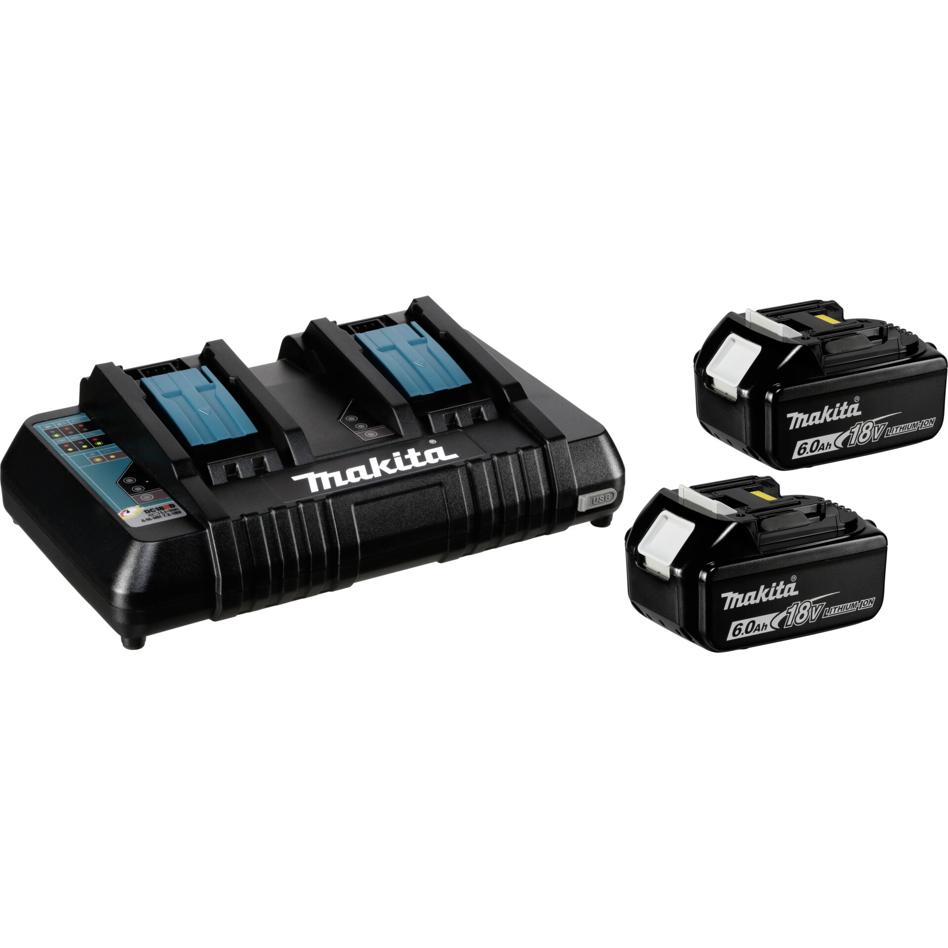 Makita Energy Kit 198077-8 2x BL1860B + DC18RD Makita Energy Kit 198077-8 2x BL1860B + DC18RD