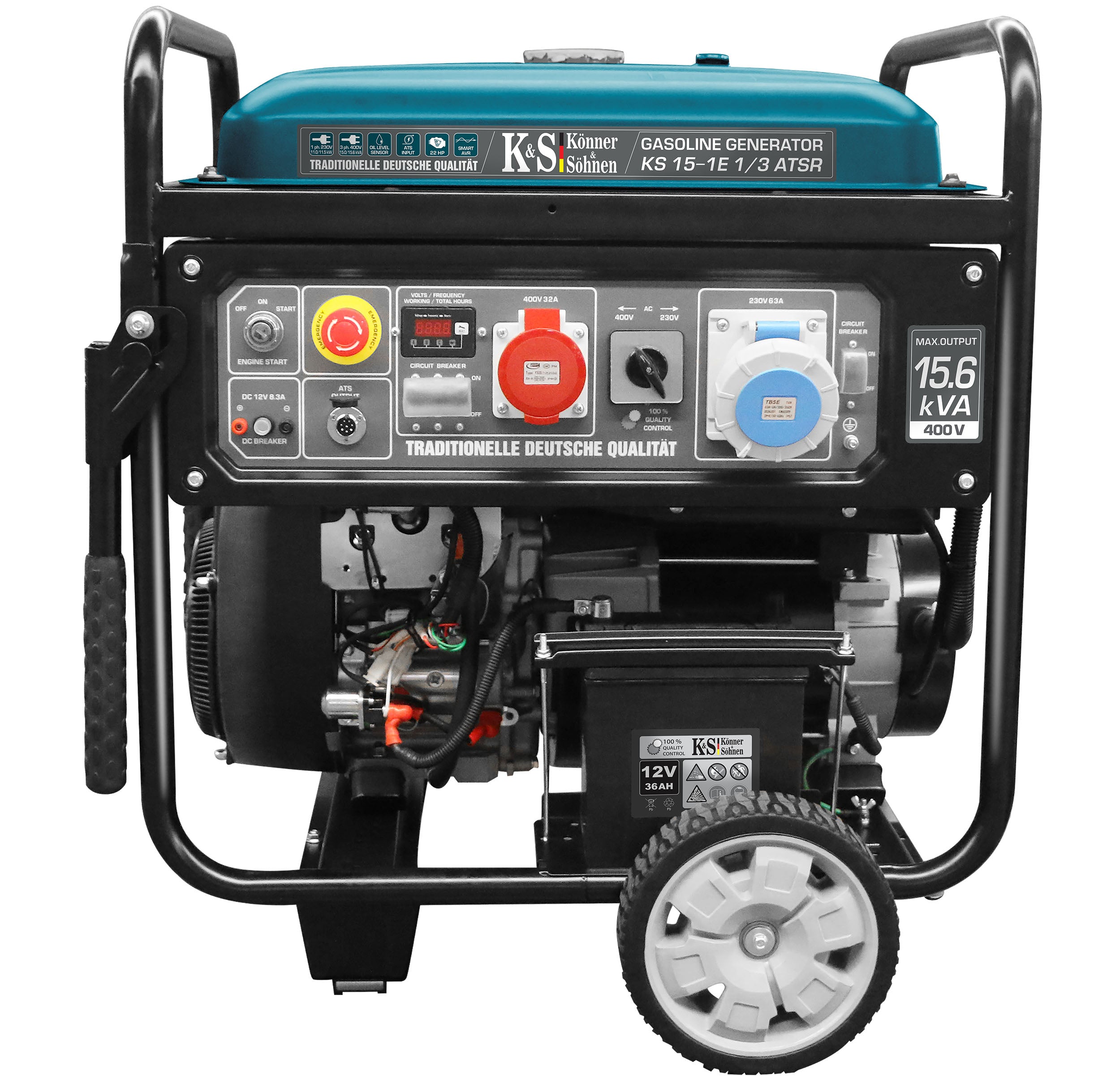 Könner & Söhnen Benzin-Generator KS 15-1E 1/3 ATSR