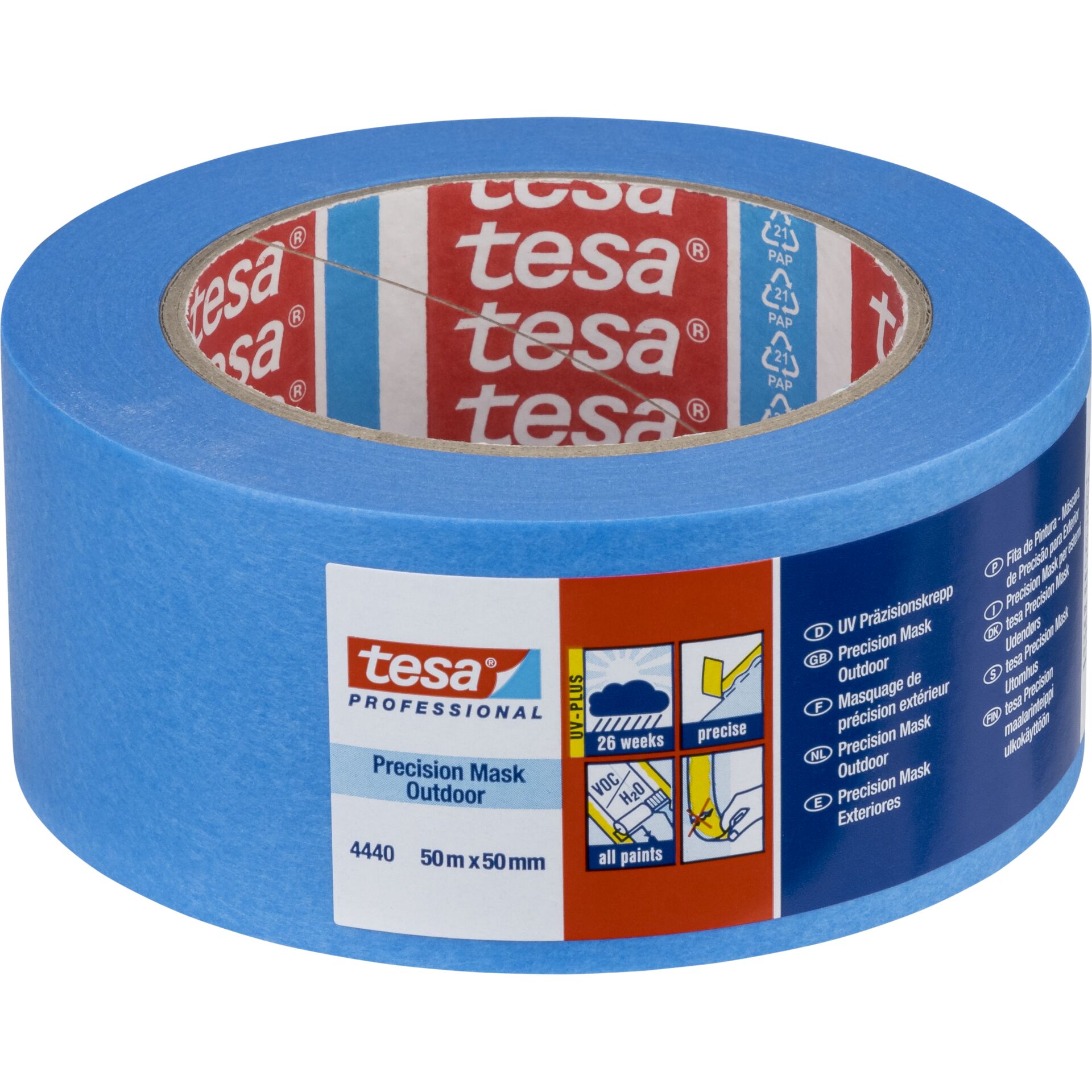 Tesa Kreppband 50m x 50mm Preci.outd.Prof. Blau 04440 Tesa Kreppband 50m x 50mm Preci.outd.Prof. Blau 04440