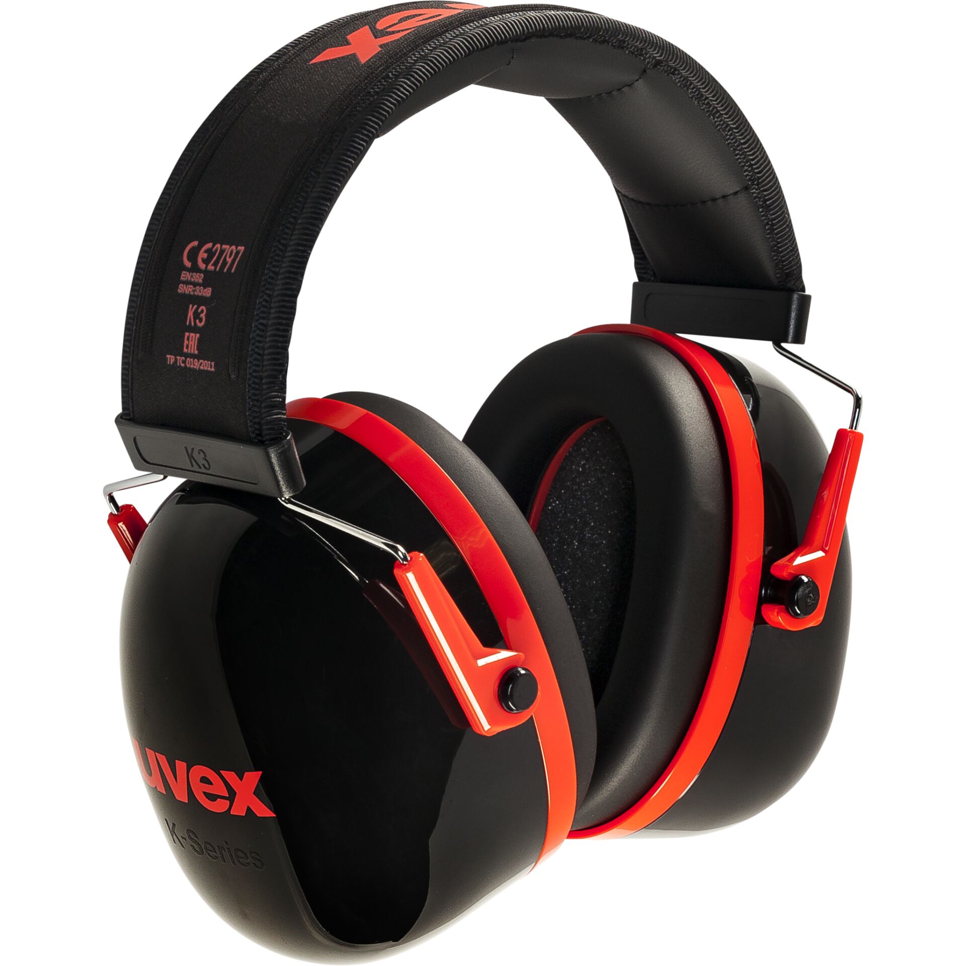uvex Kapselgehörschutz K3 schwarz/rot uvex Kapselgehörschutz K3 schwarz/rot