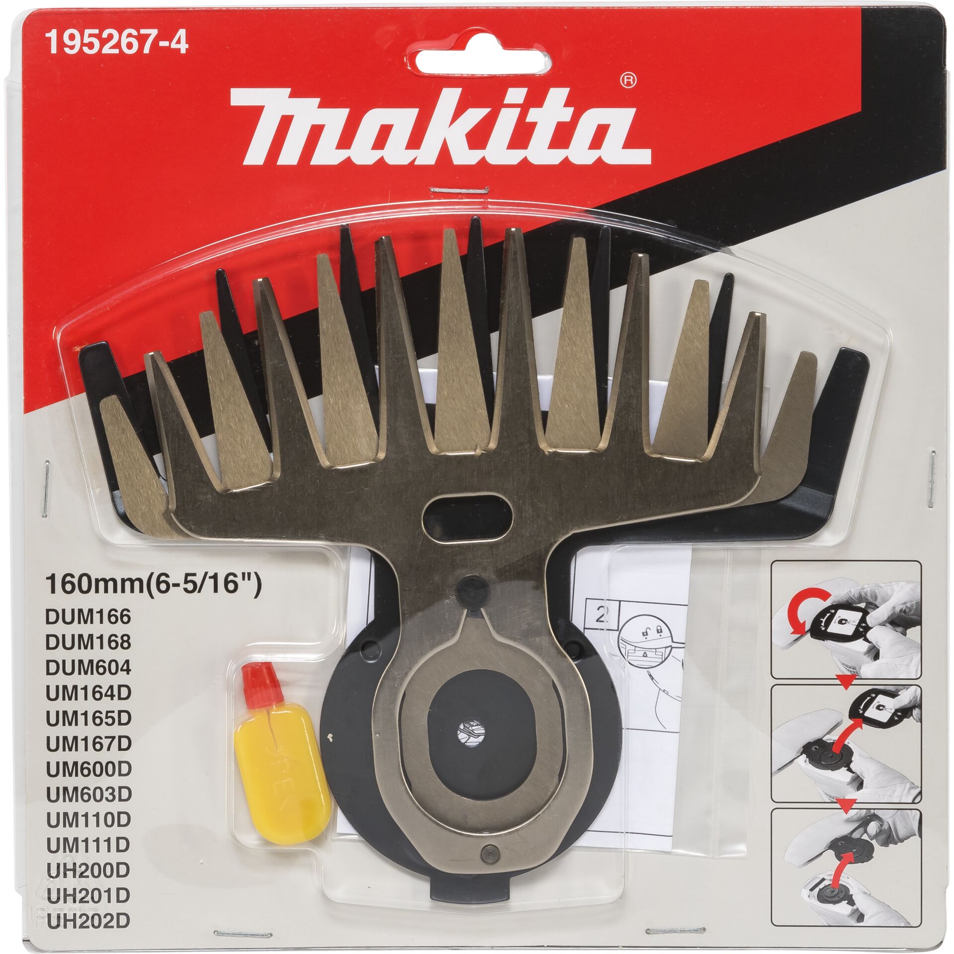 Makita 195267-4 Grasscherblatt 16cm Makita 195267-4 Grasscherblatt 16cm