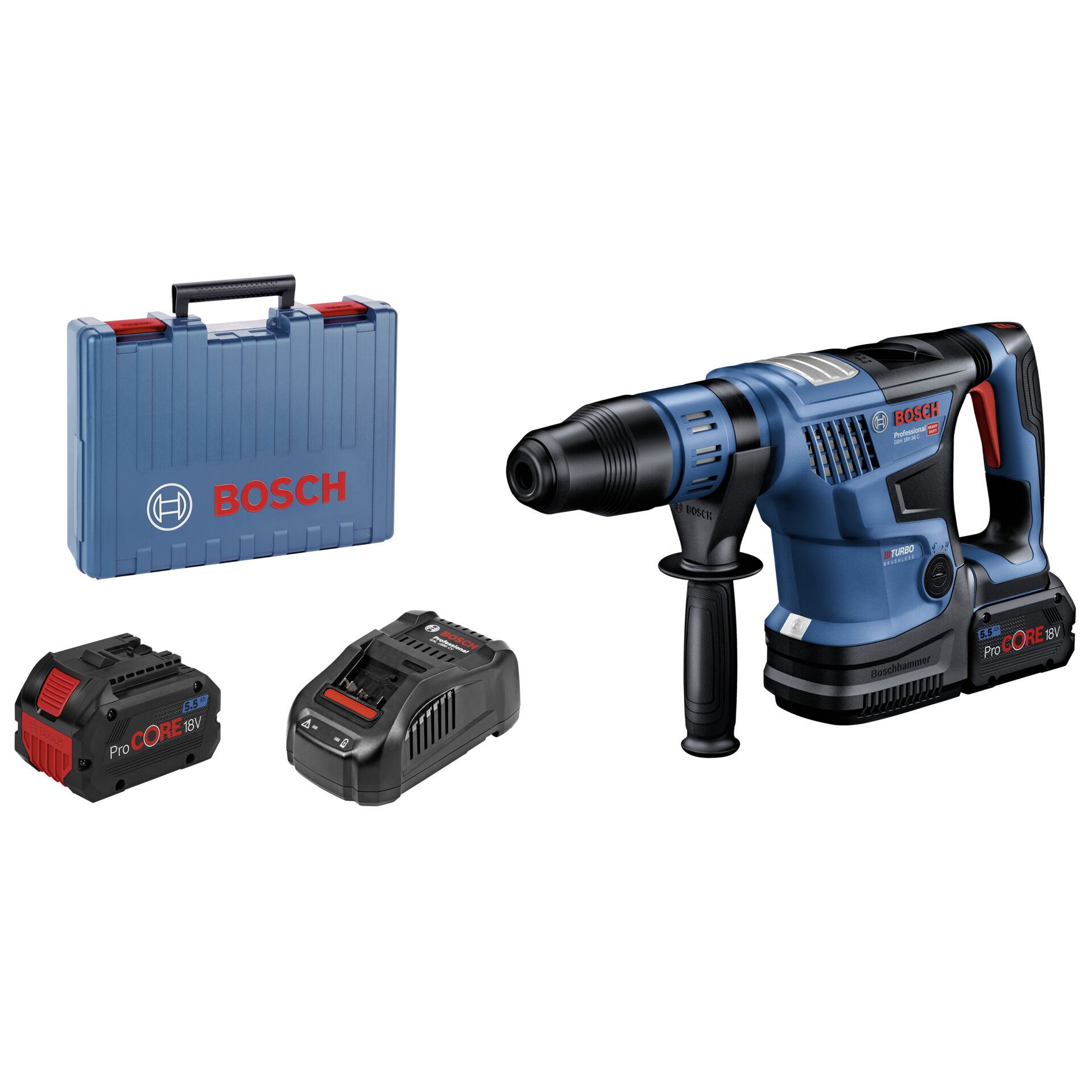 Bosch GBH 18V-36 C Kit im Koffer Akku-Bohrhammer Bosch GBH 18V-36 C Kit im Koffer Akku-Bohrhammer