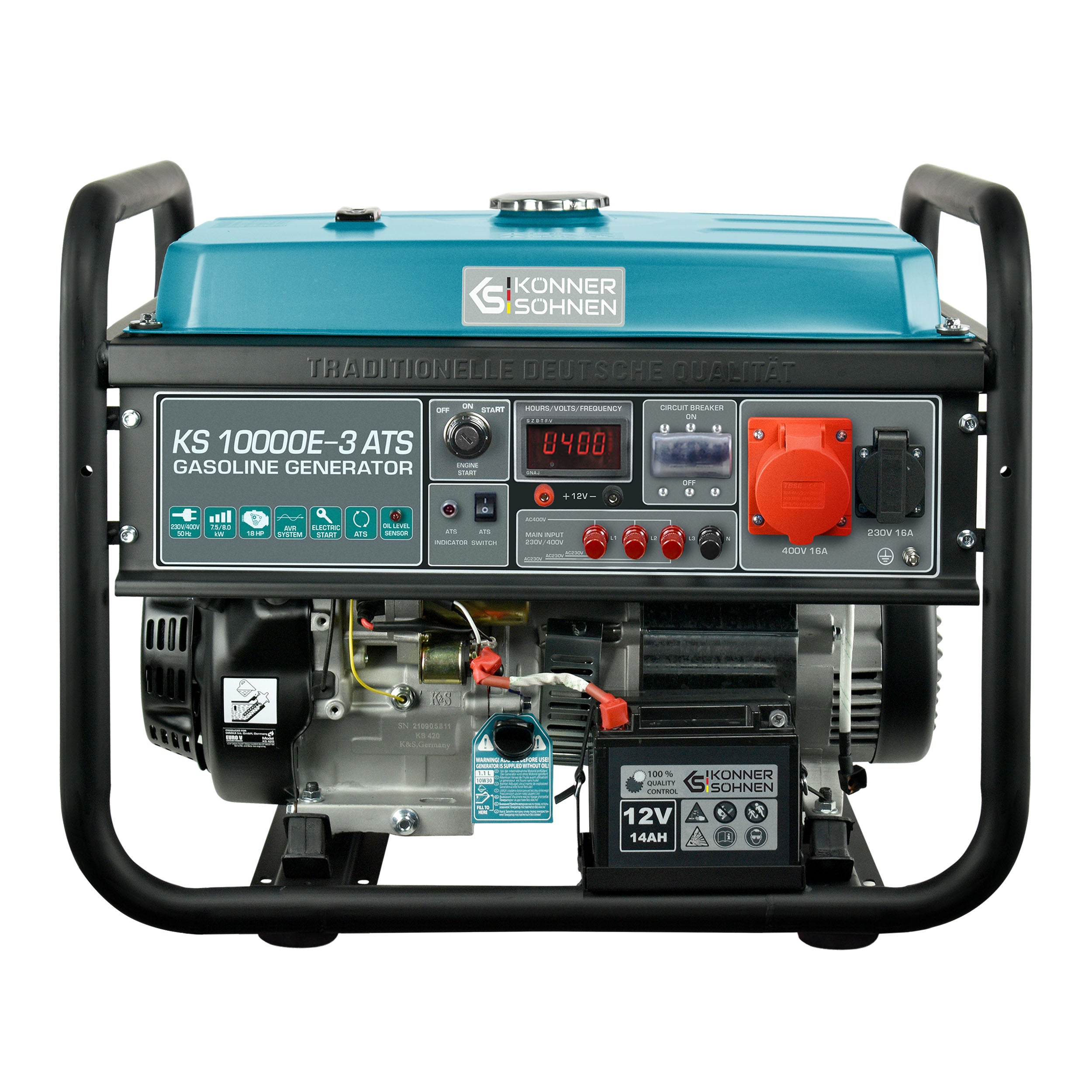 Benzin-Generator "Könner & Söhnen" KS 10000E-3 ATS