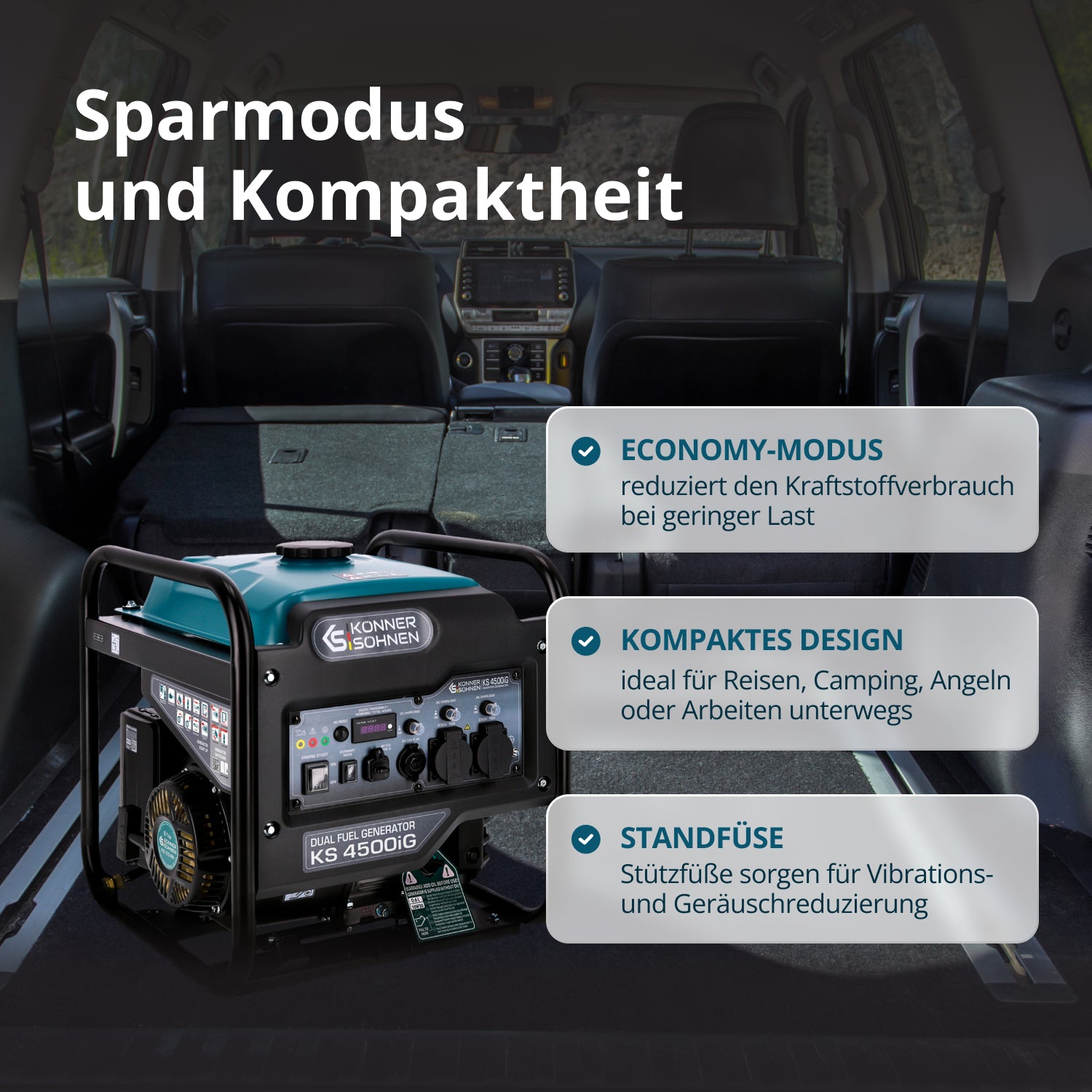 Dual Fuel-Inverter-Generator KS 4500iG
