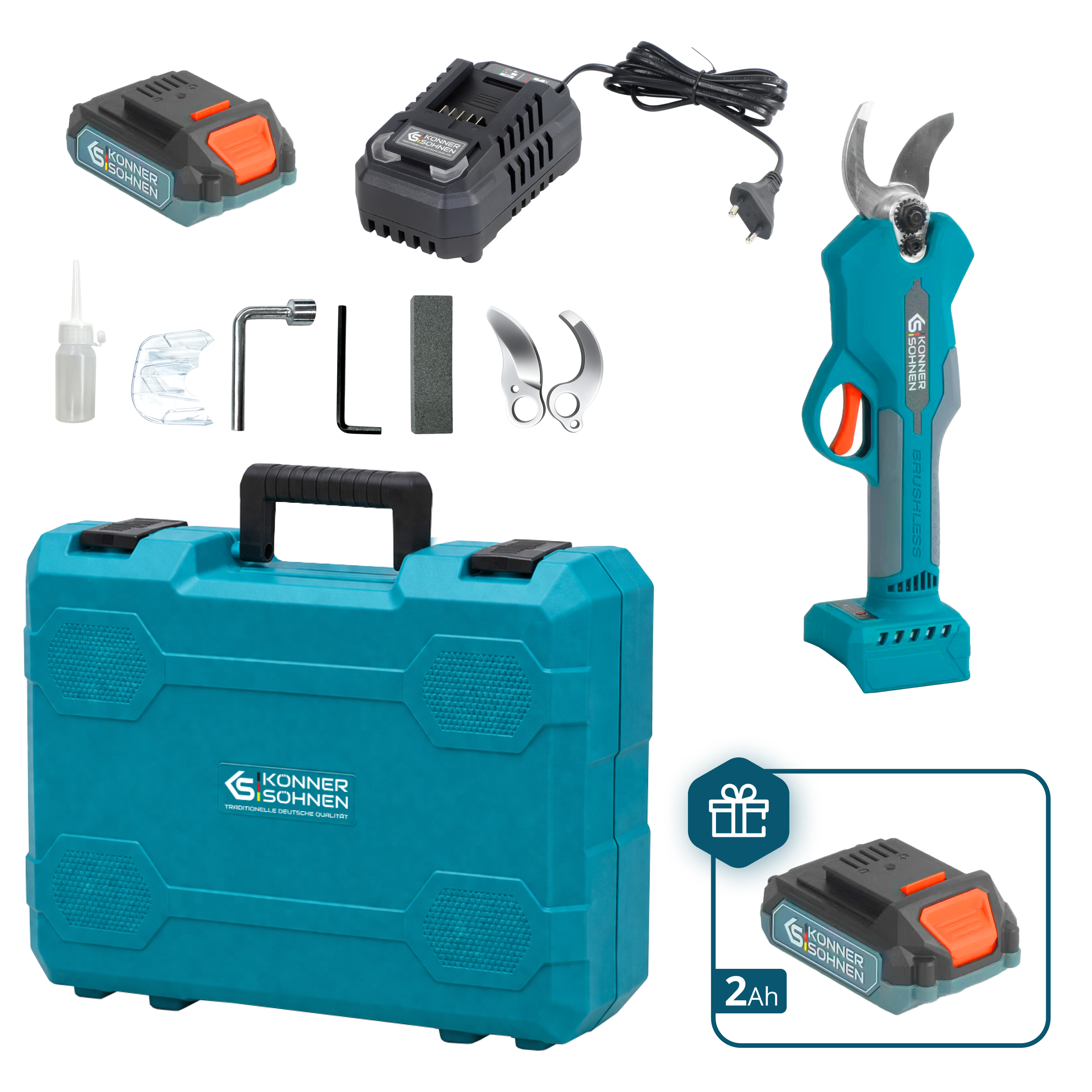 Akku-Gartenschere KS CPS20V-32 Case PLUS