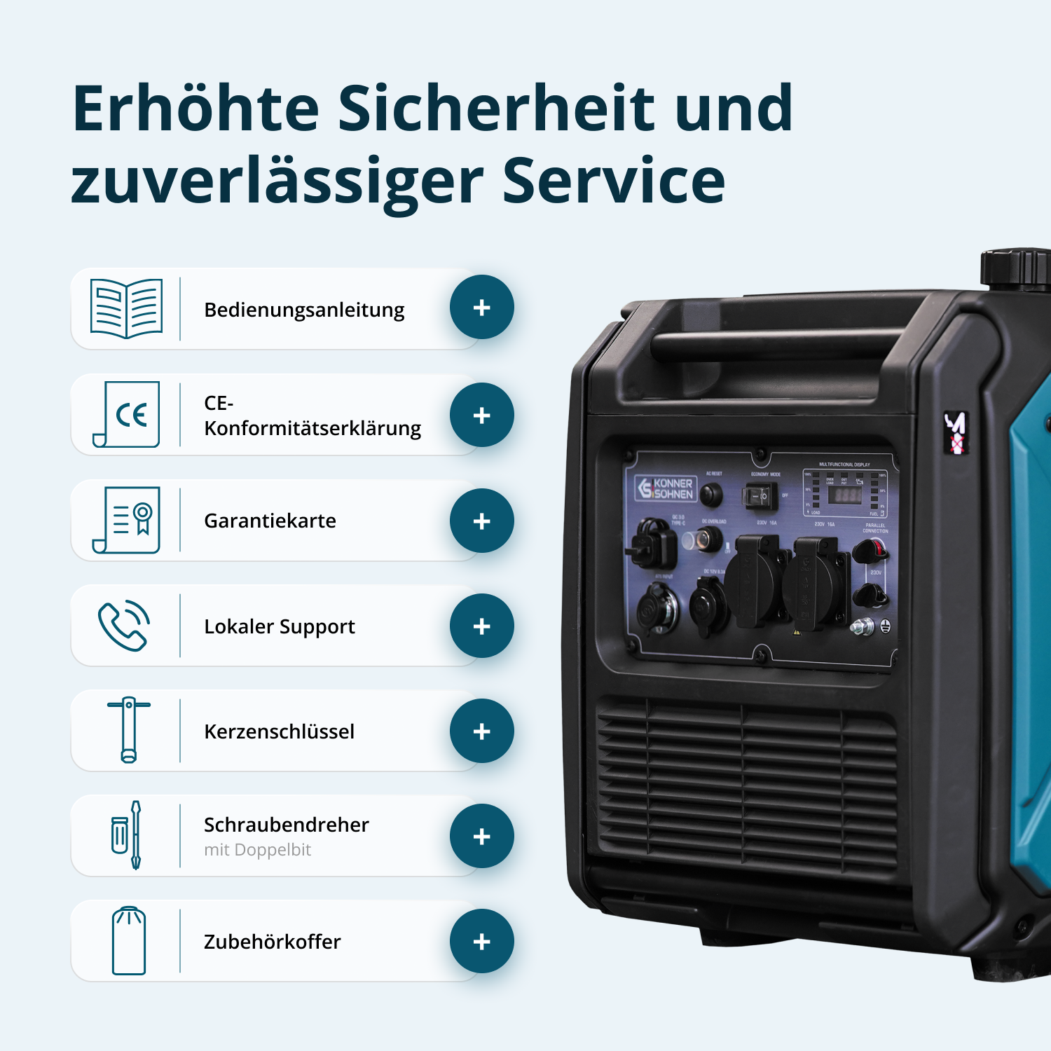 Könner & Söhnen Inverter-Generator KS 4000iE S
