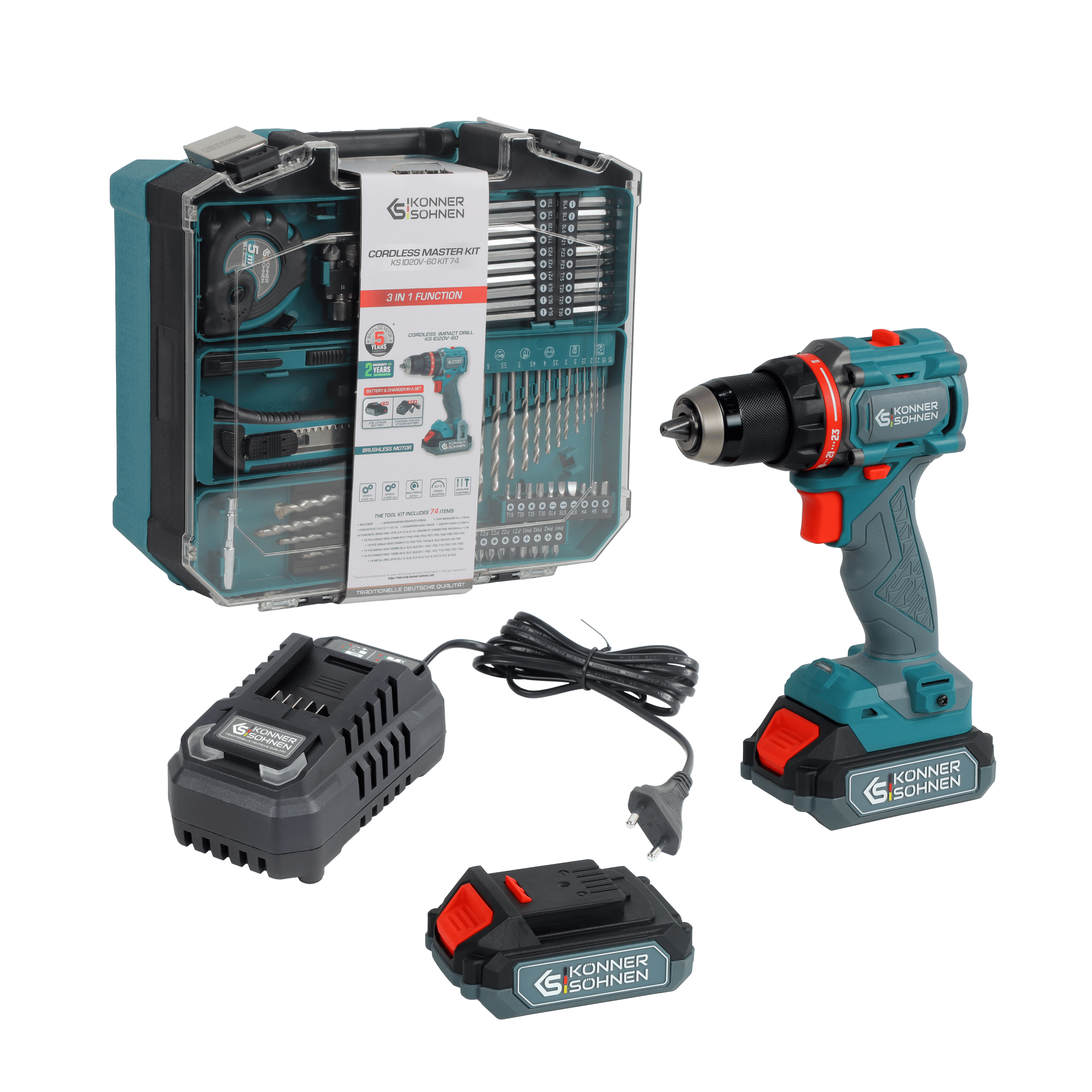 Kabelloses Meister-Set KS ID20V-60 KIT 74