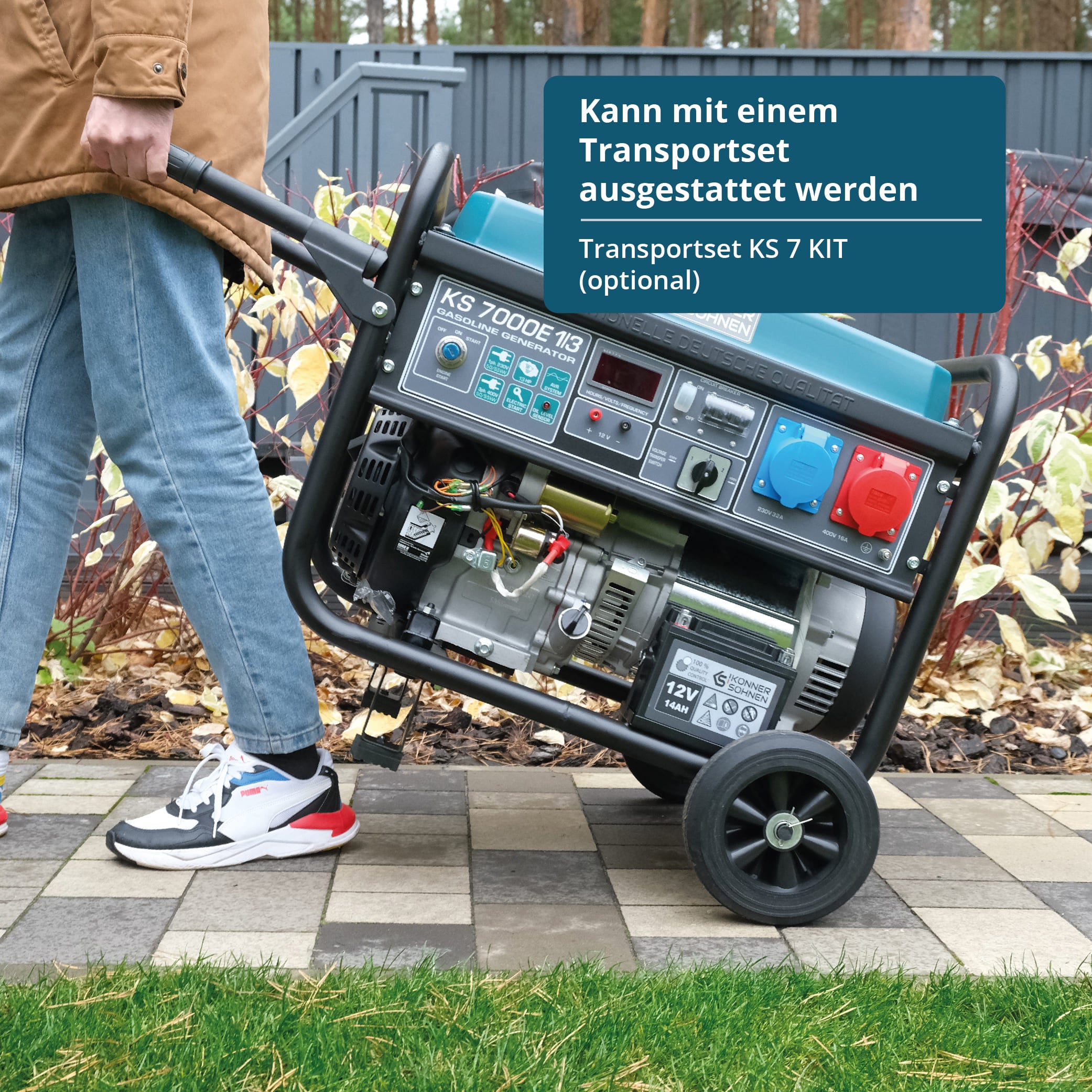 Benzin-Generator "Könner & Söhnen" KS 7000E 1/3