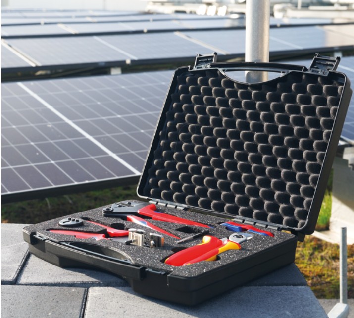 KNIPEX Werkzeugkoffer PV 7-tlg. für Solar-Steckverbinder MC4