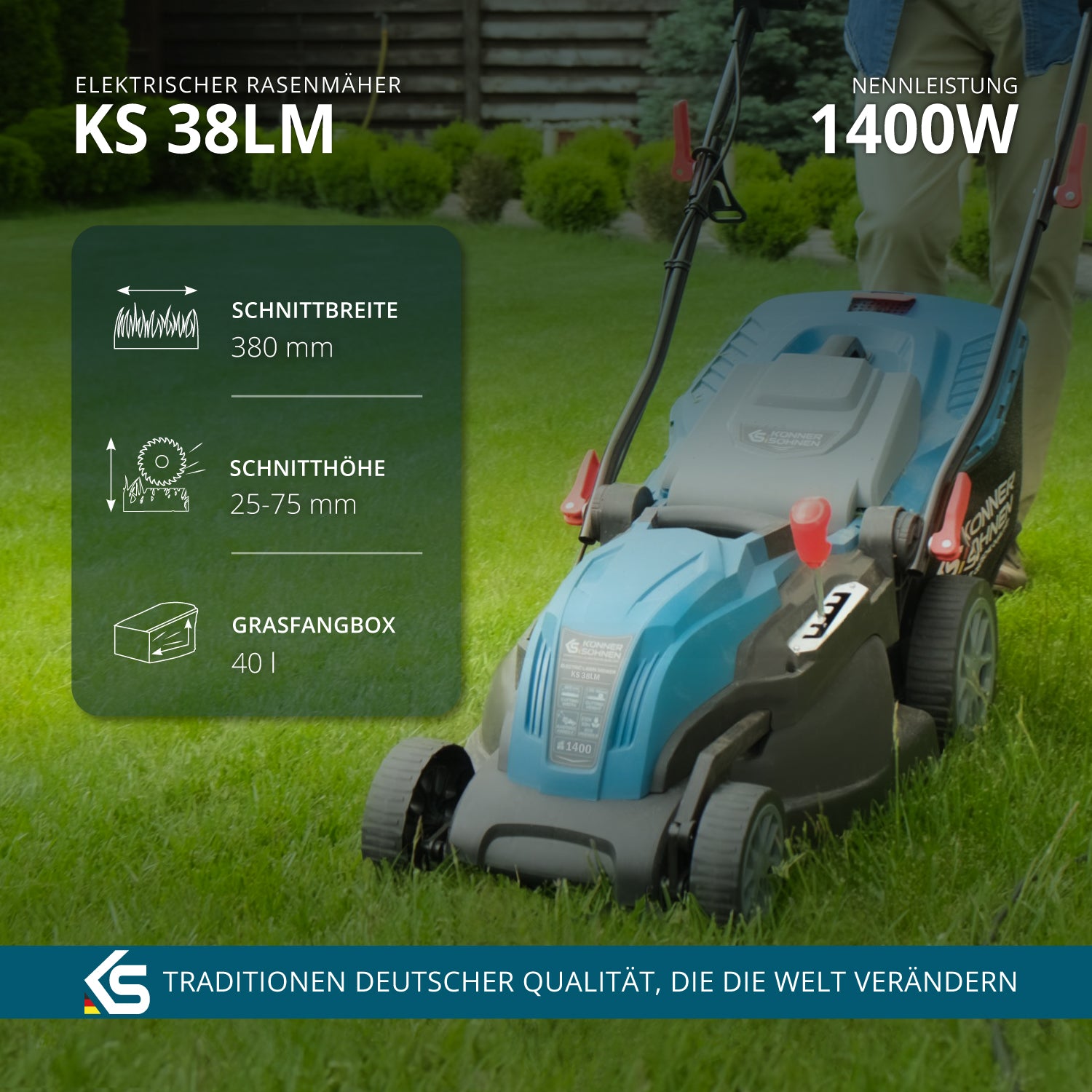 Elektrischer Rasenmäher KS 38LM
