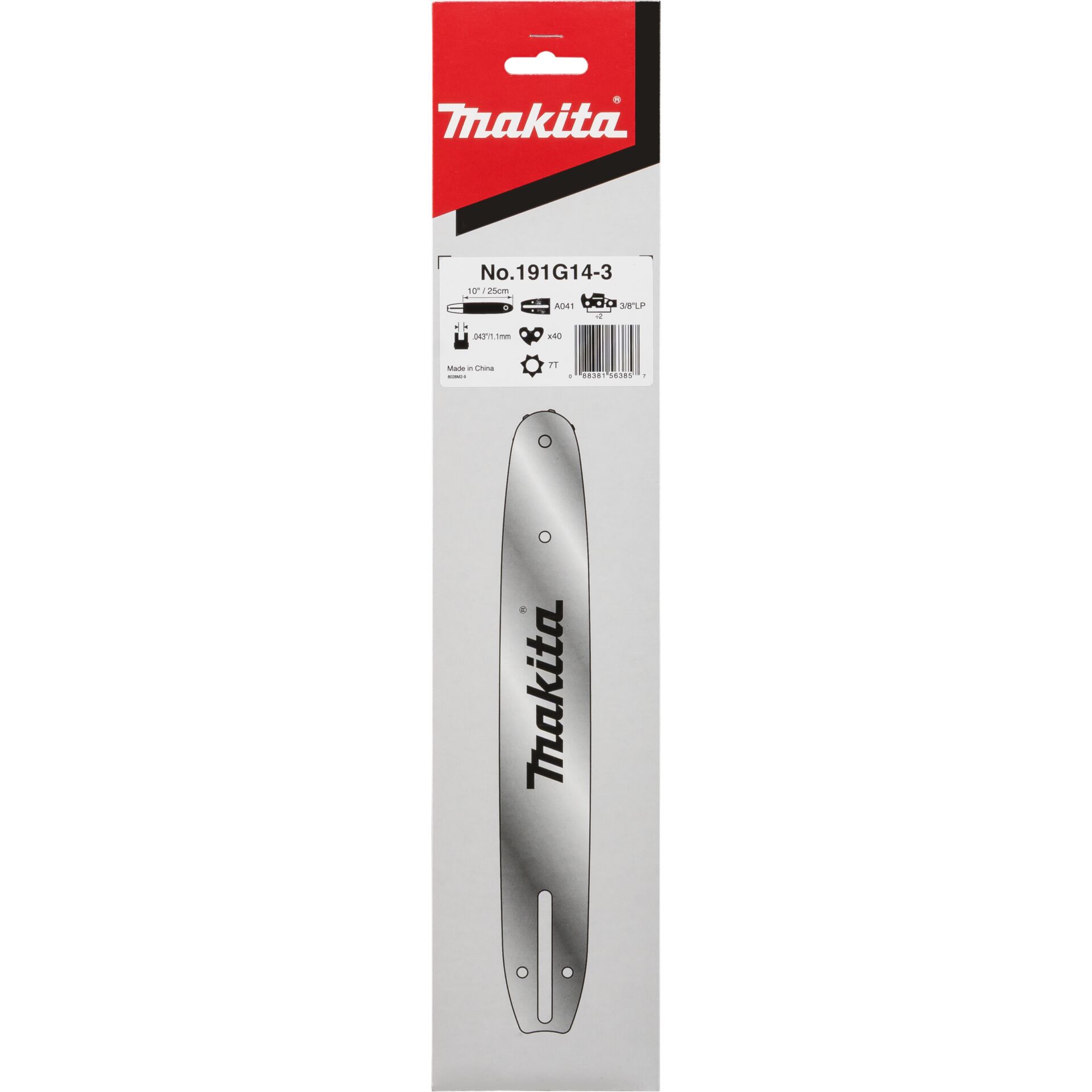 Makita 191G14-3 25cm 1,3mm 3/8 Sägeschiene Makita 191G14-3 25cm 1,3mm 3/8 Sägeschiene