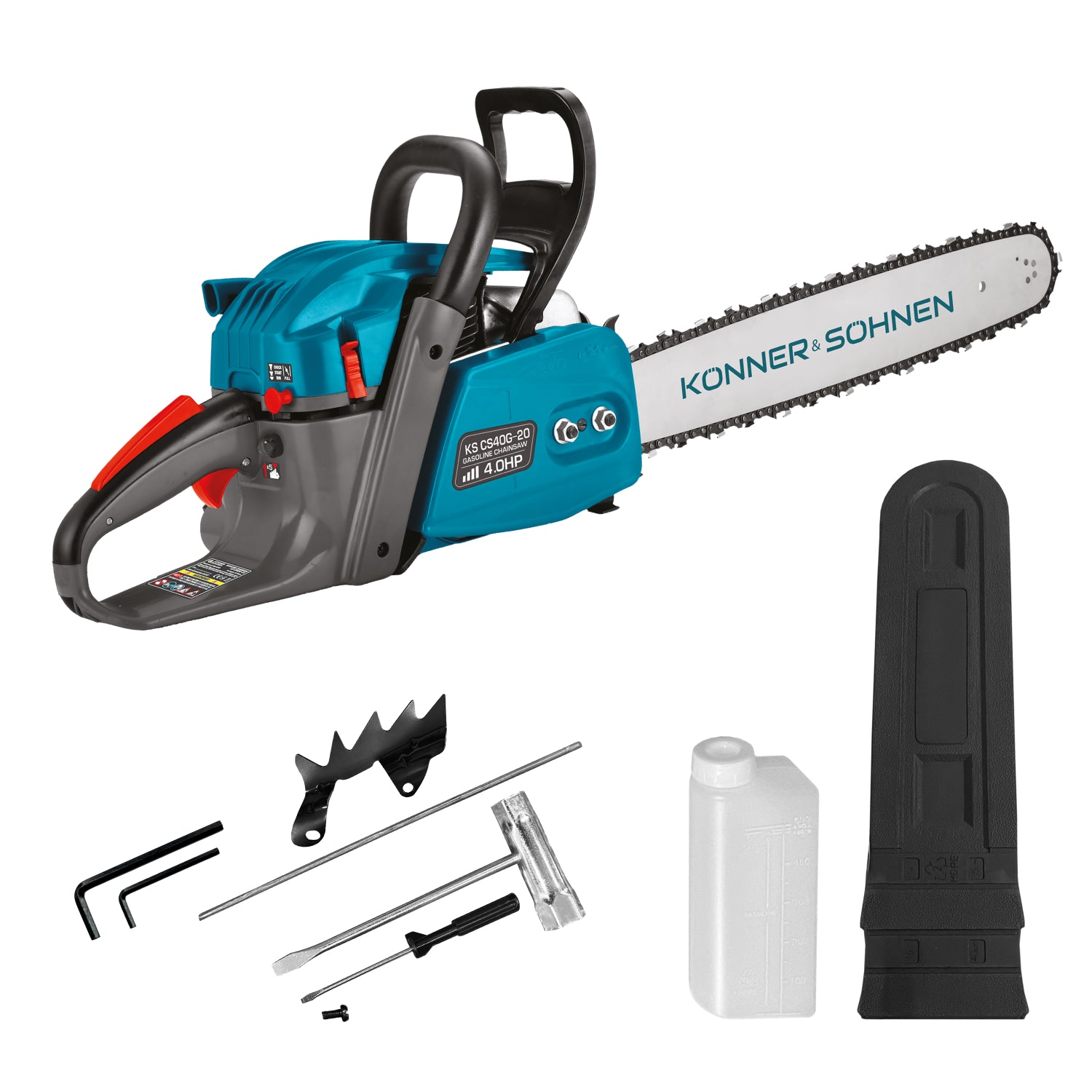 Könner & Söhnen Benzin-Kettensäge KS CS40G-20