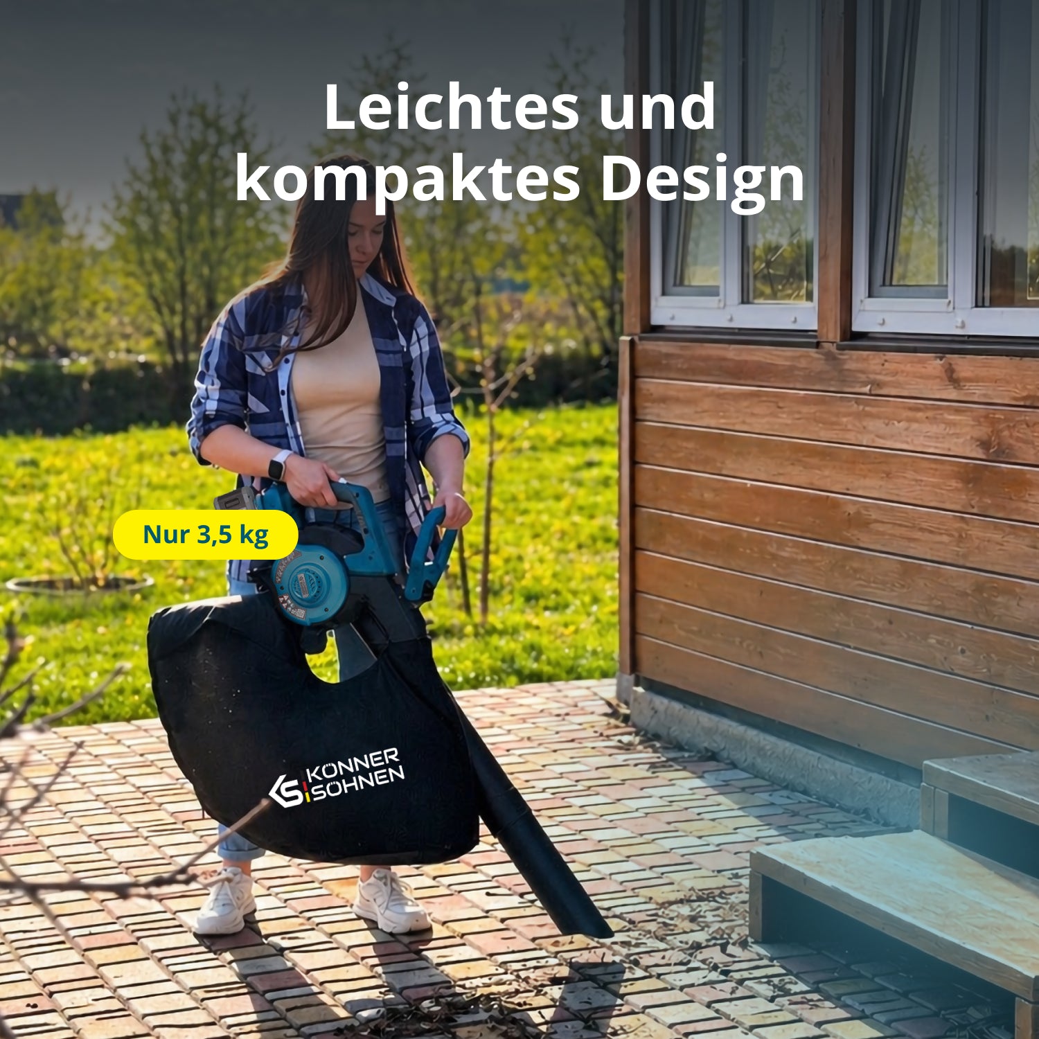 Akku-Gartensauger mit Laubzerkleinerungsfunktion KS LBV-40V