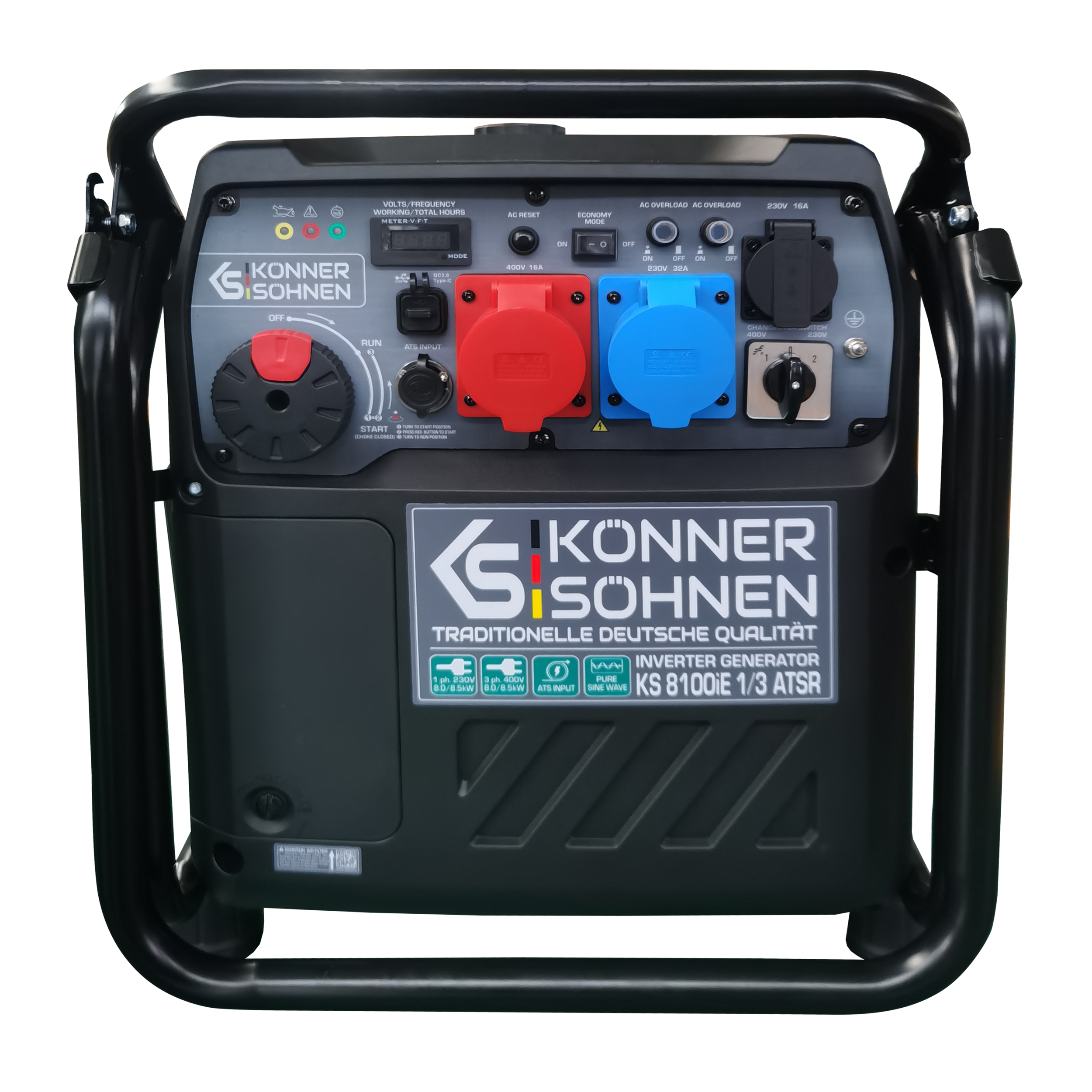 Inverter-Stromerzeuger KS 8100iE 1/3 ATSR