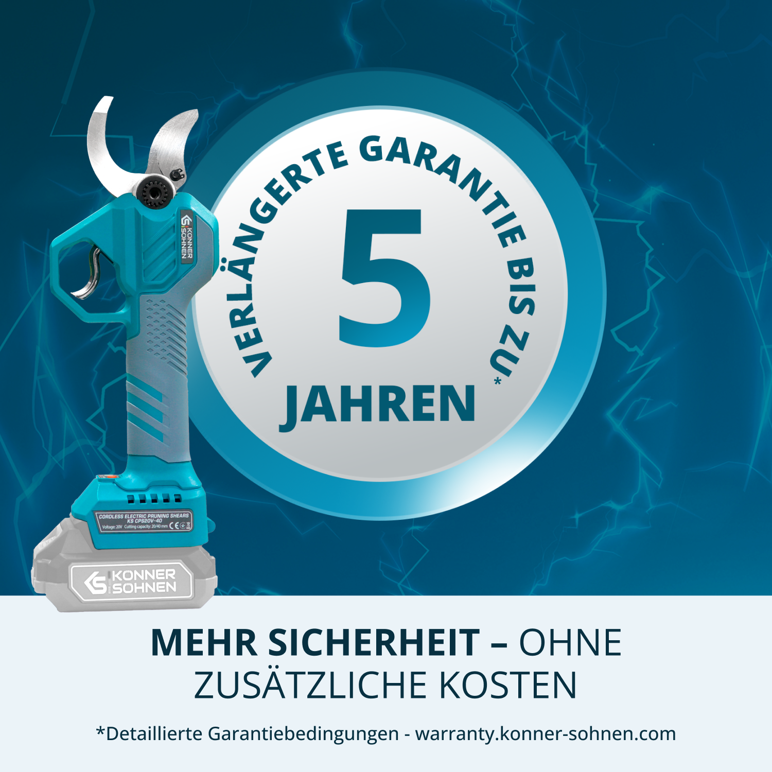Akku-Gartenschere KS CPS20V-40 Case PLUS