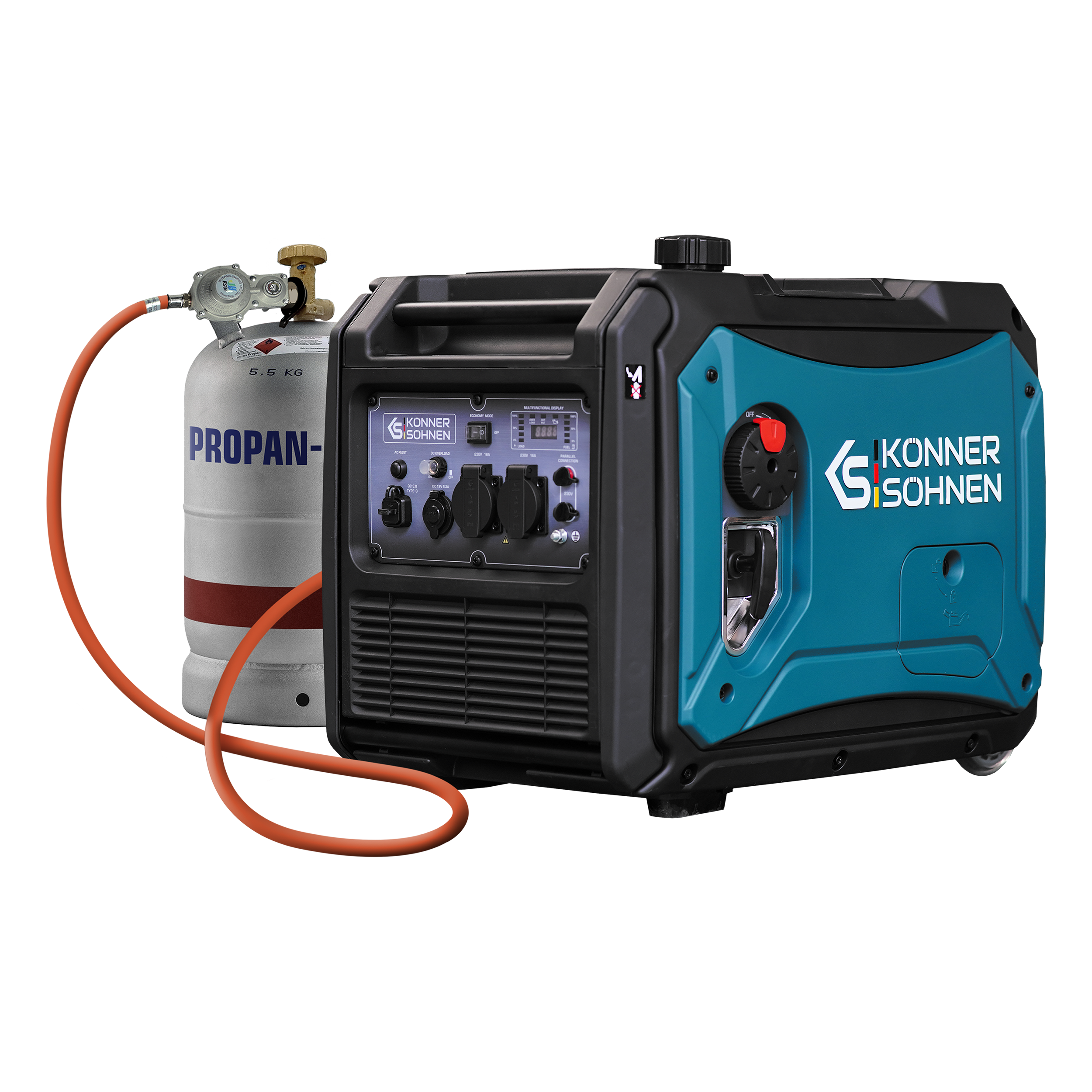 Könner & Söhnen LPG/Benzin-Inverter-Generator KS 4000iEG S