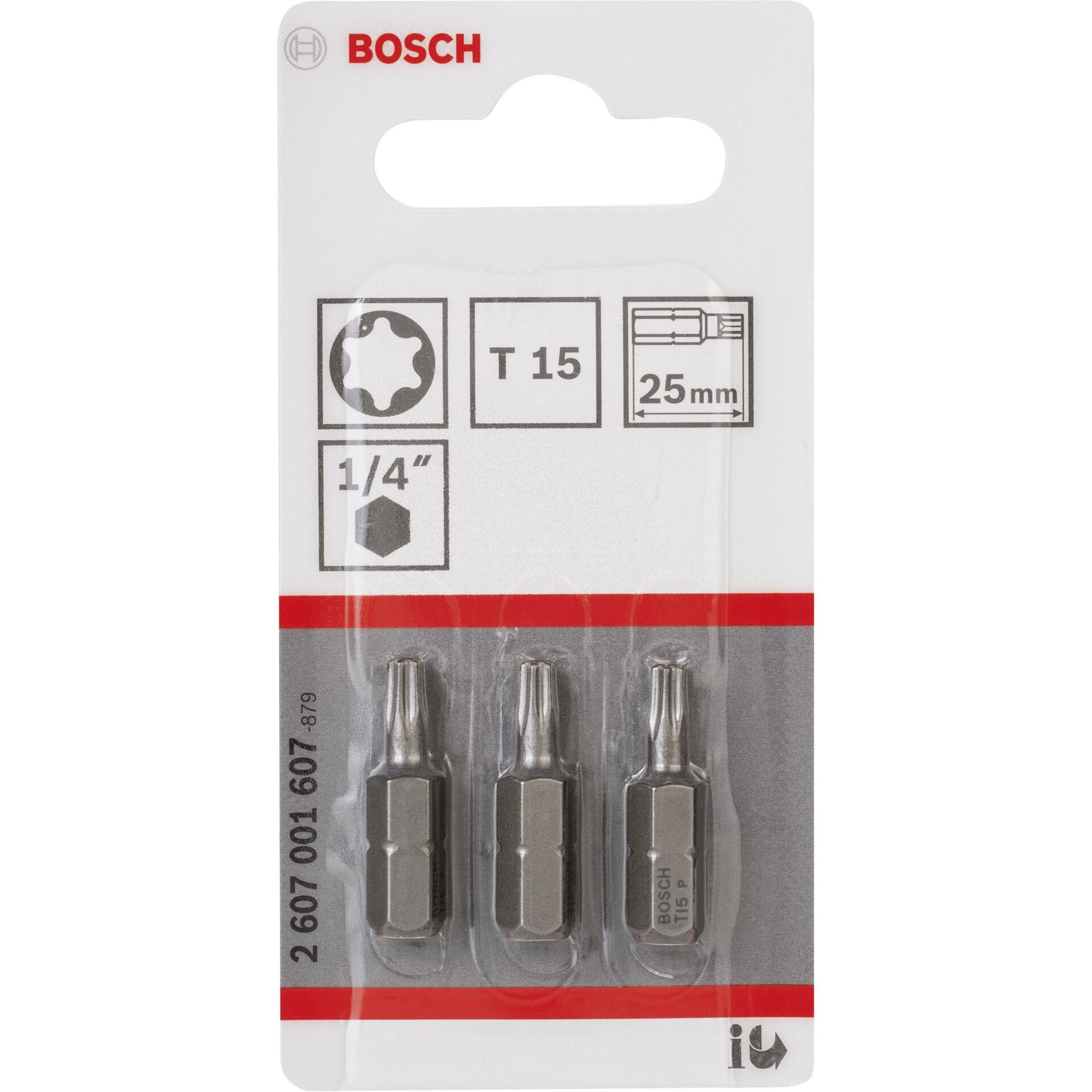 Bosch 3ST Torxschr.Bit T15 XH 25mm Bosch 3ST Torxschr.Bit T15 XH 25mm