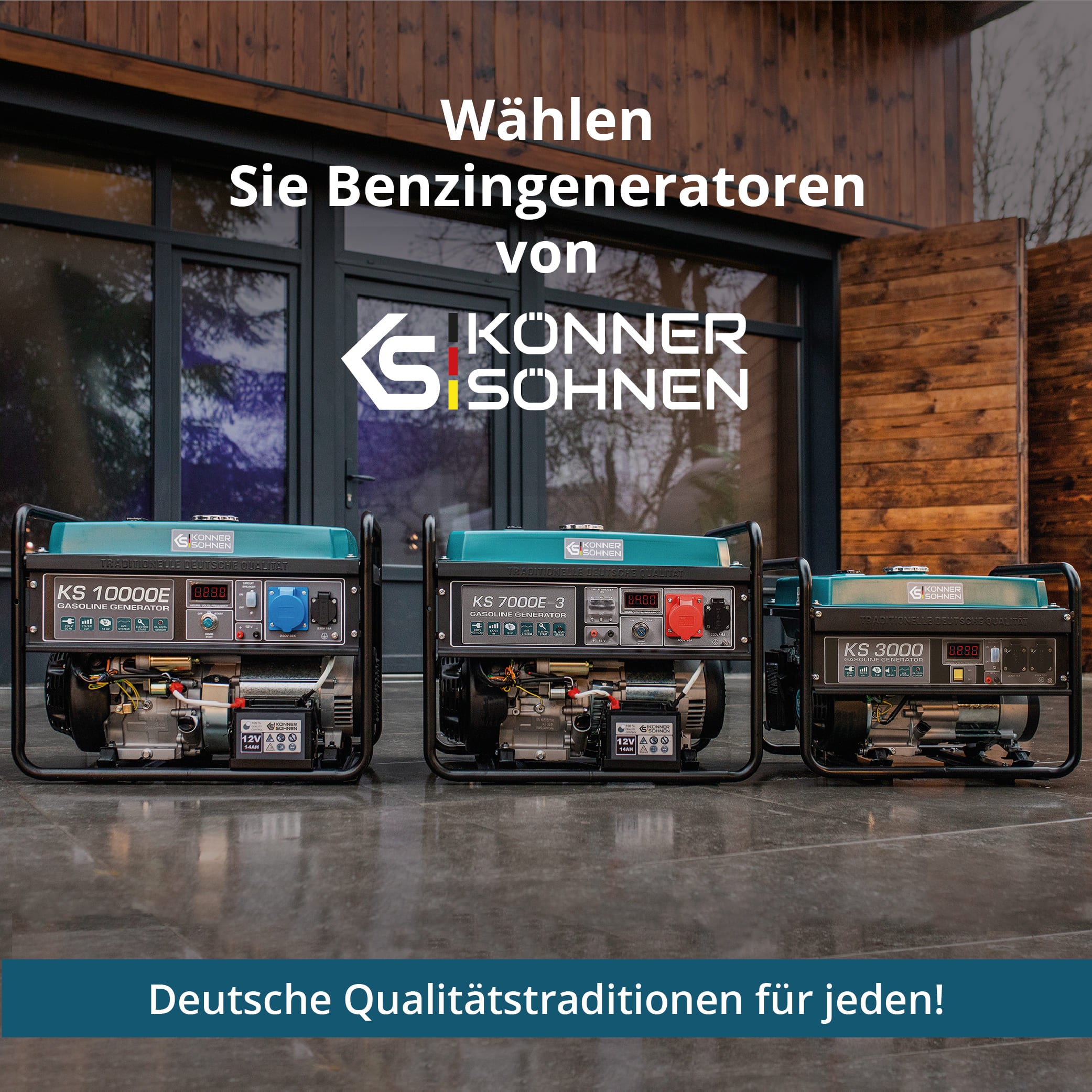 Benzin-Generator "Könner & Söhnen" KS 7000E ATS