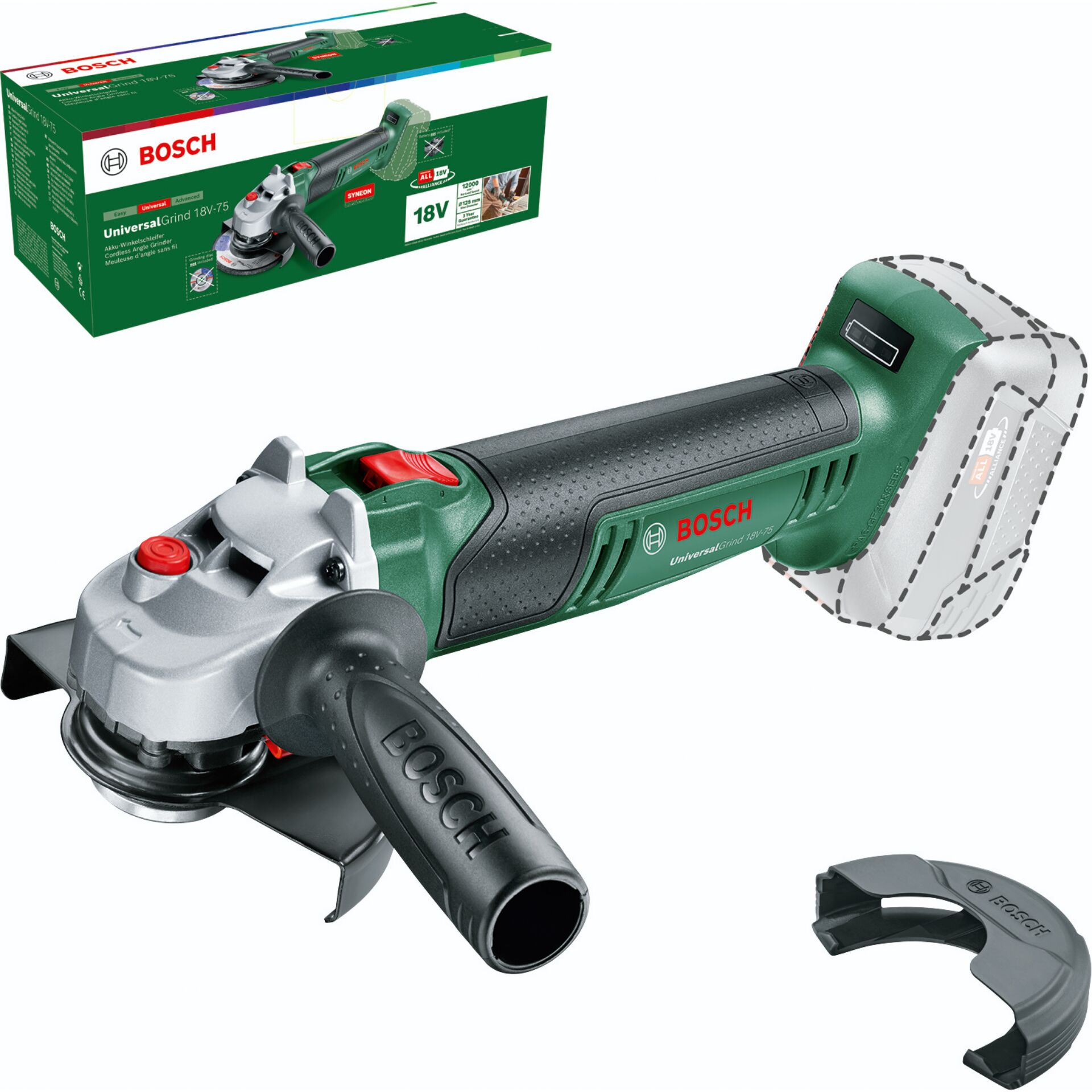 Bosch UniversalGrind 18V-75 125m