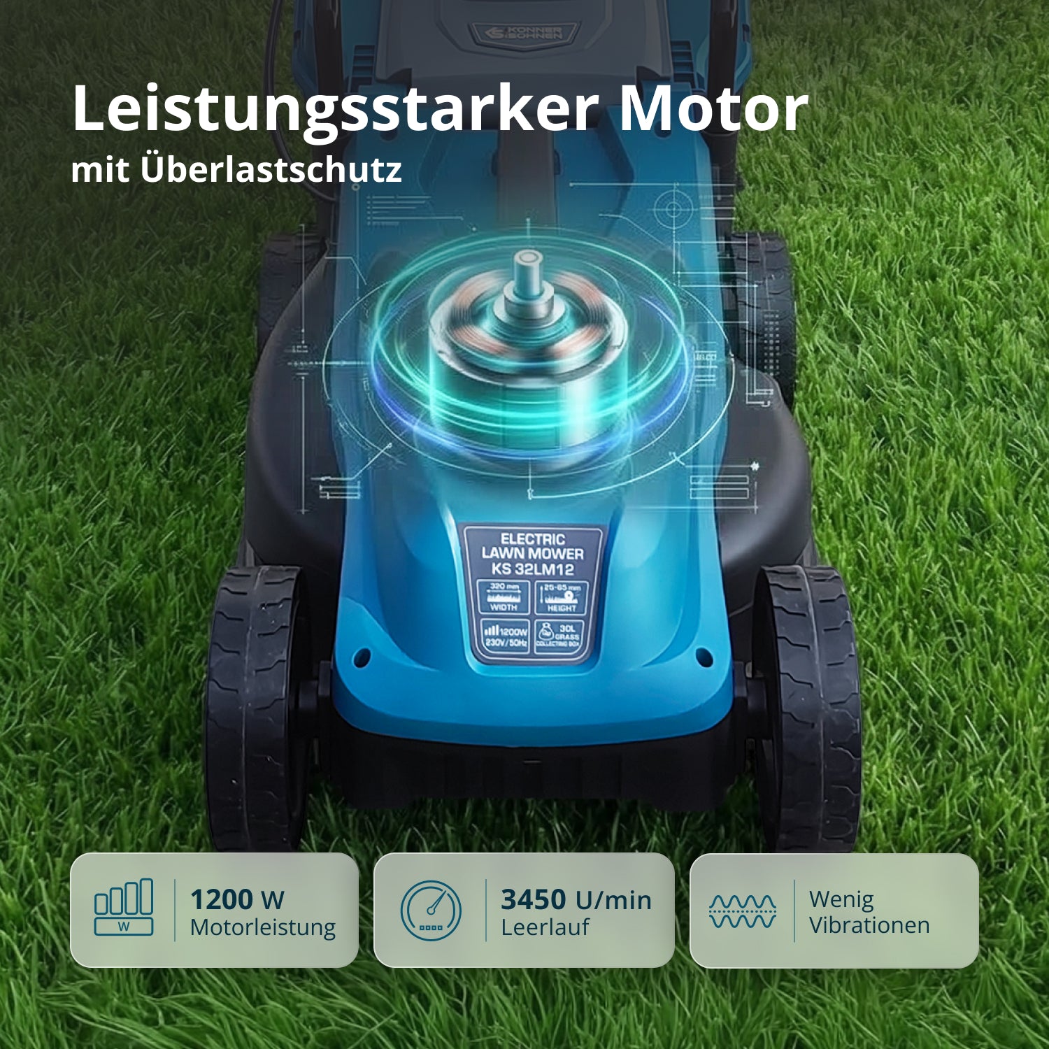 Elektrischer Rasenmäher KS 32LM12