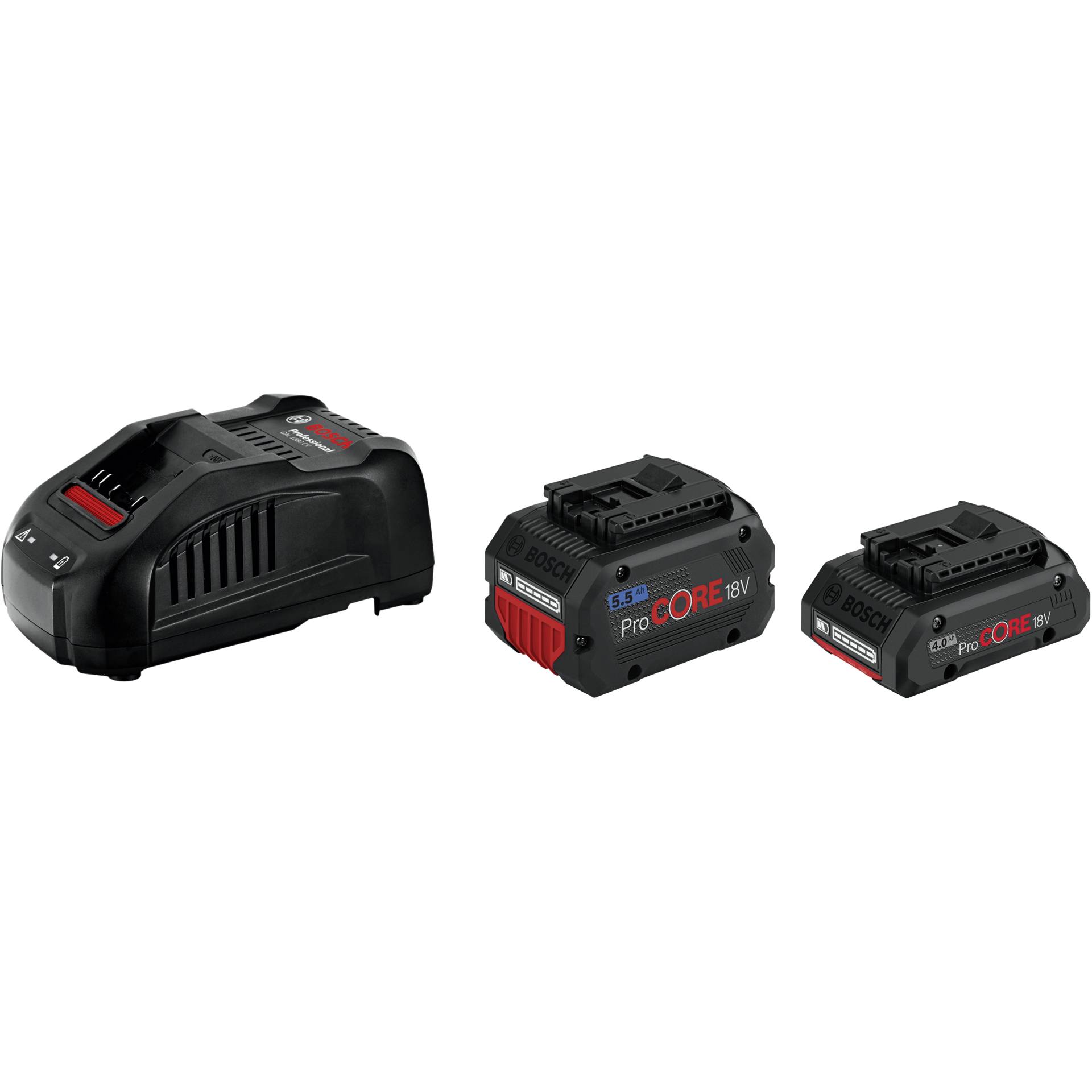 Bosch ProCORE Akku-Kit 18V 4,0 Ah + 5,5 Ah + GAL 1880 CV Bosch ProCORE Akku-Kit 18V 4,0 Ah + 5,5 Ah + GAL 1880 CV