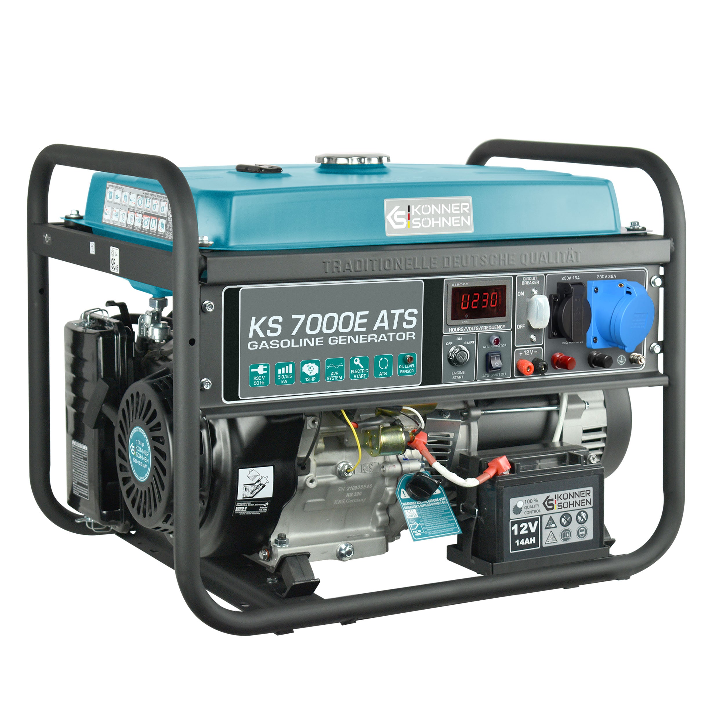 Benzin-Generator "Könner & Söhnen" KS 7000E ATS