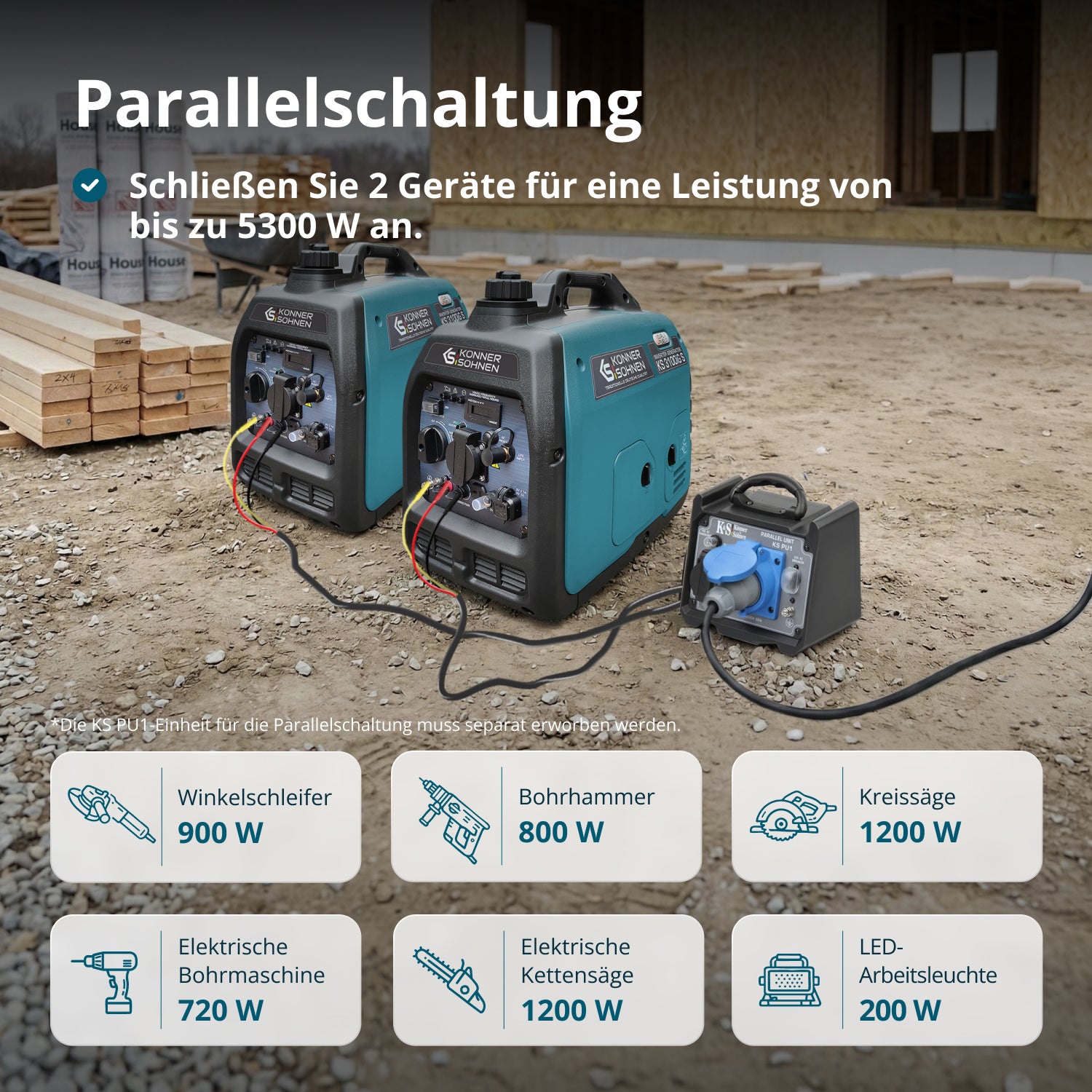 LPG/Benzin-Inverter-Generator KS 3100iG S
