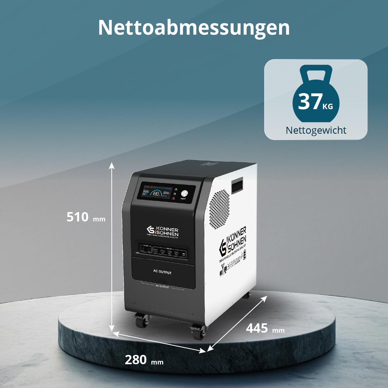 Tragbare 3-in-1-Stromstation KS 3000PS
