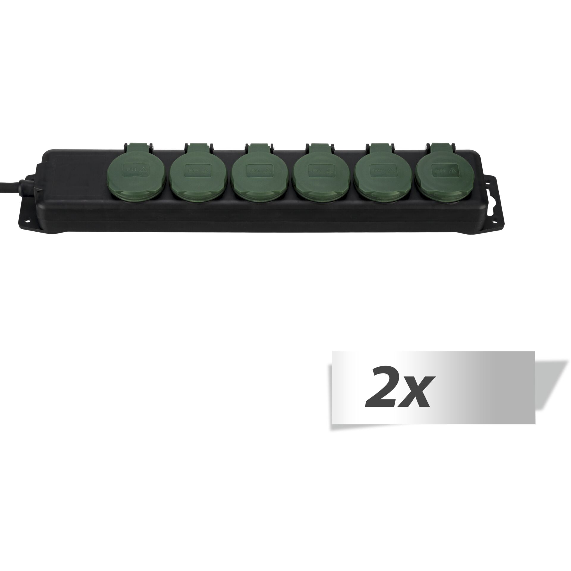 2x1 REV Steckdosenleiste IP44 6-fach 1,4m 2x1 REV Steckdosenleiste IP44 6-fach 1,4m