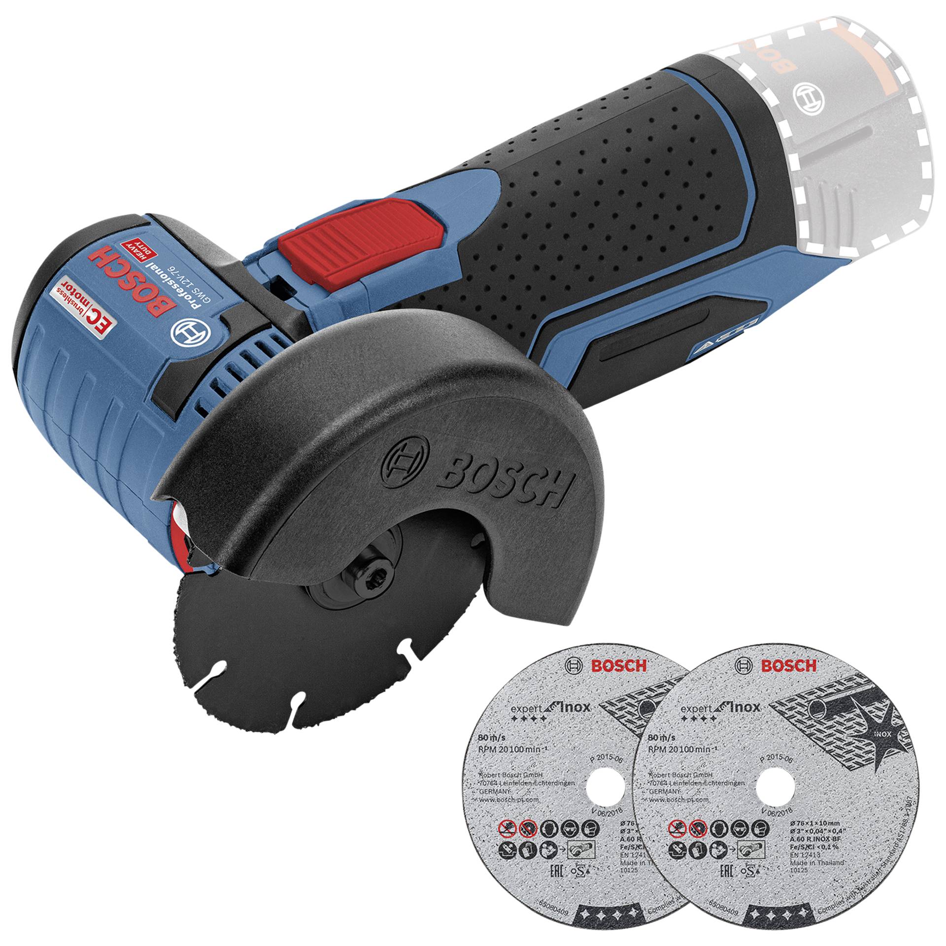 Bosch GWS 12V-76 Akku-Winkelschleifer Bosch GWS 12V-76 Akku-Winkelschleifer