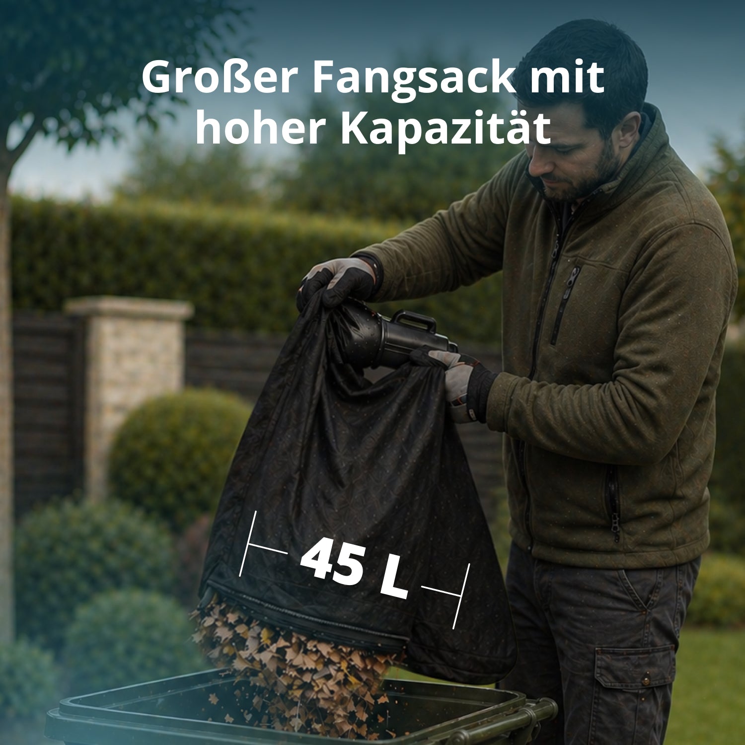 Akku-Gartensauger mit Laubzerkleinerungsfunktion KS LBV-40V