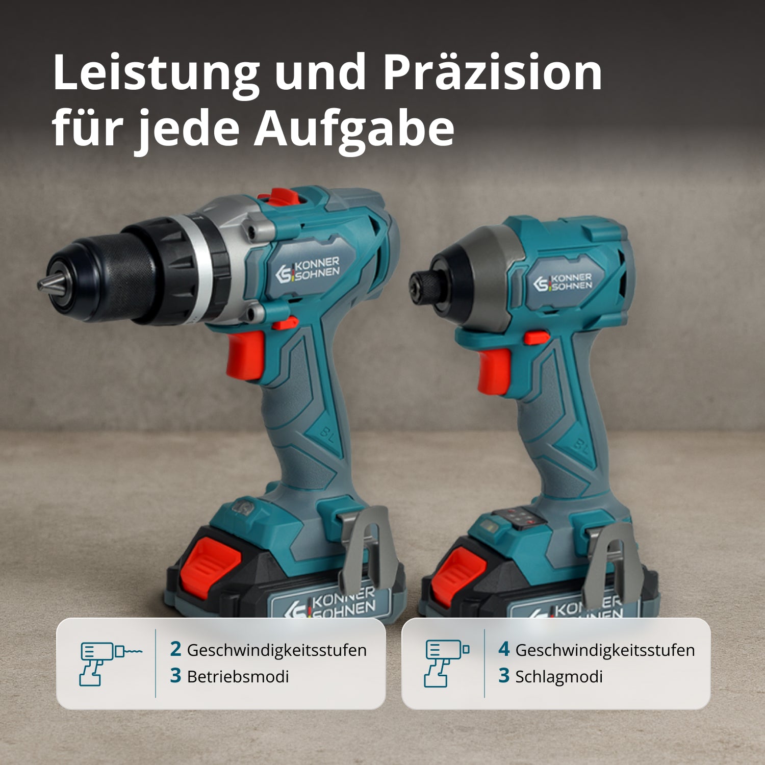 Kabelloses Master-Set 2in1 KS IDISD 20V SET 2 PLUS