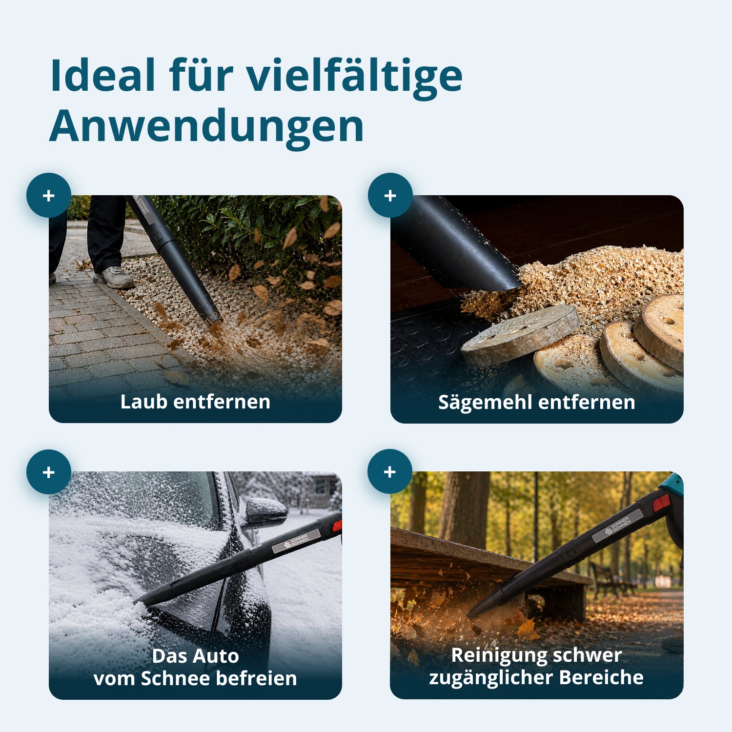 Akku-Gartensauger mit Laubzerkleinerungsfunktion KS LBV-40V