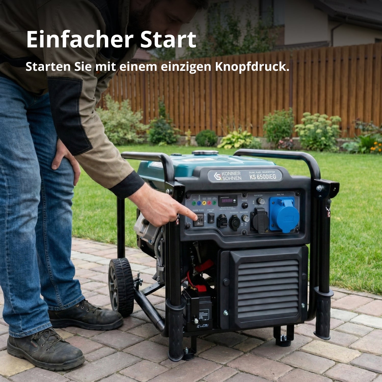 Inverter Generator KS 6500iEG (Benzin/Gas)