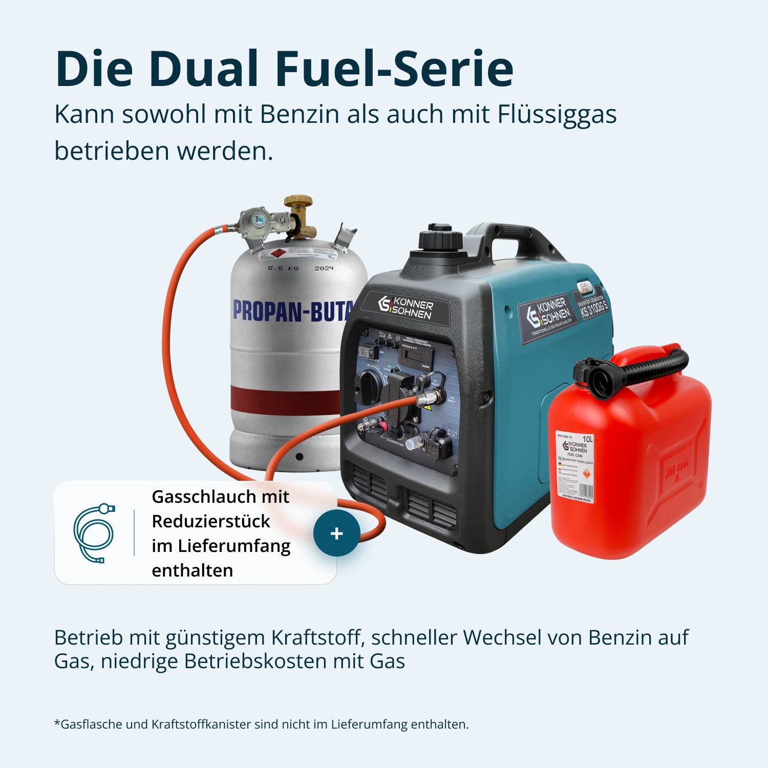 LPG/Benzin-Inverter-Generator KS 3100iG S