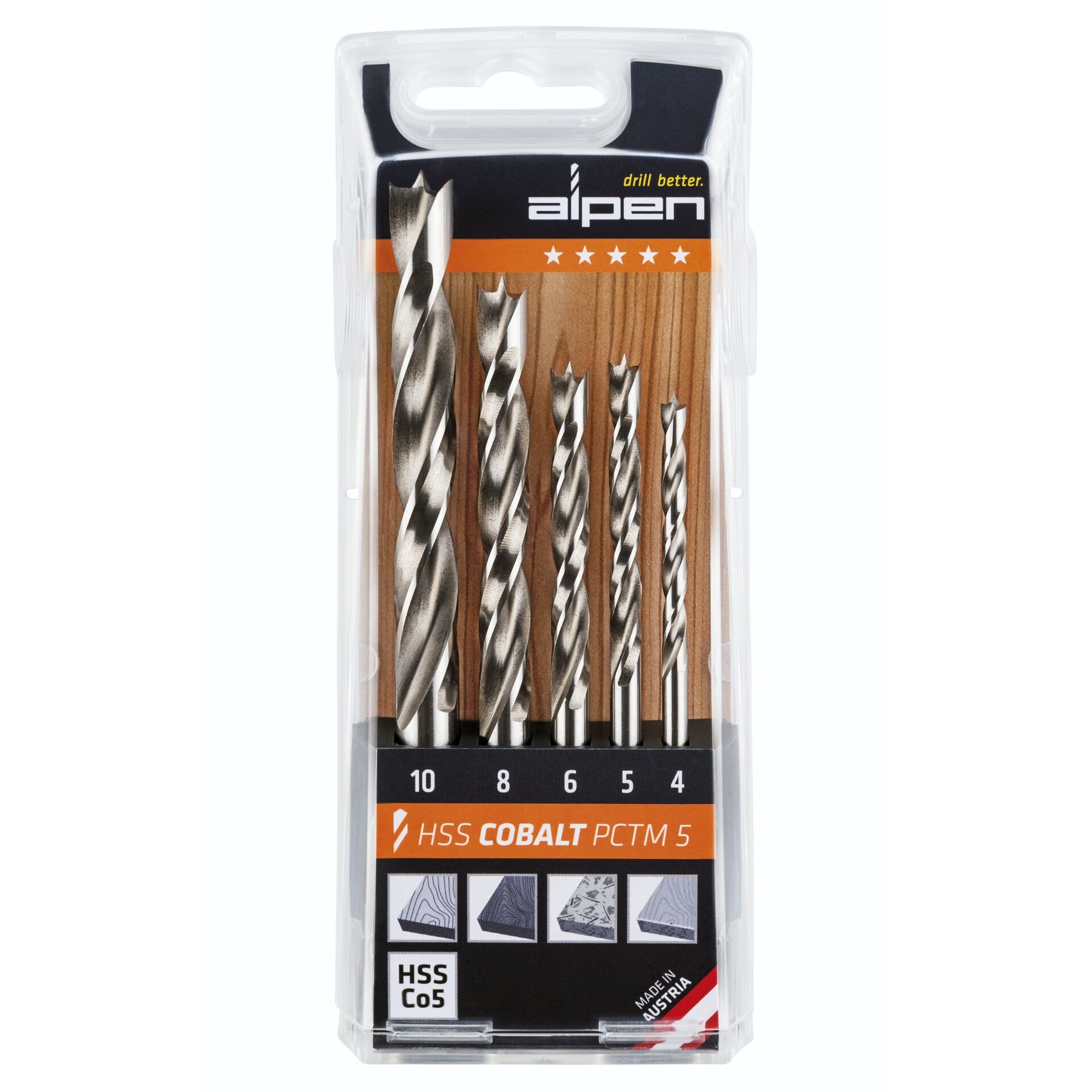 Alpen HSS-Cobalt PCTM 5-tlg Alpen HSS-Cobalt PCTM 5-tlg