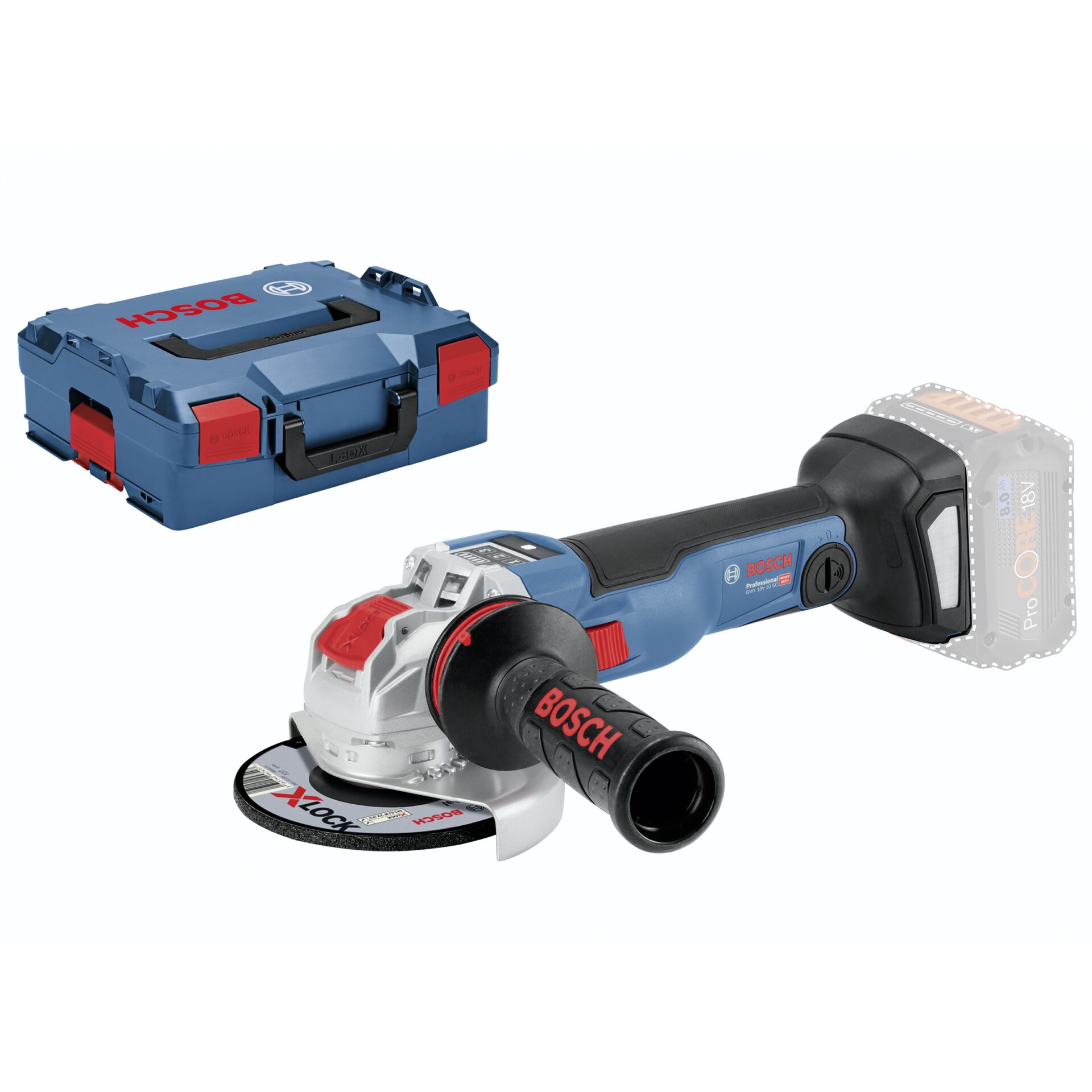 Bosch GWX 18V -10 SC Akku-Winkelschleifer Bosch GWX 18V -10 SC Akku-Winkelschleifer