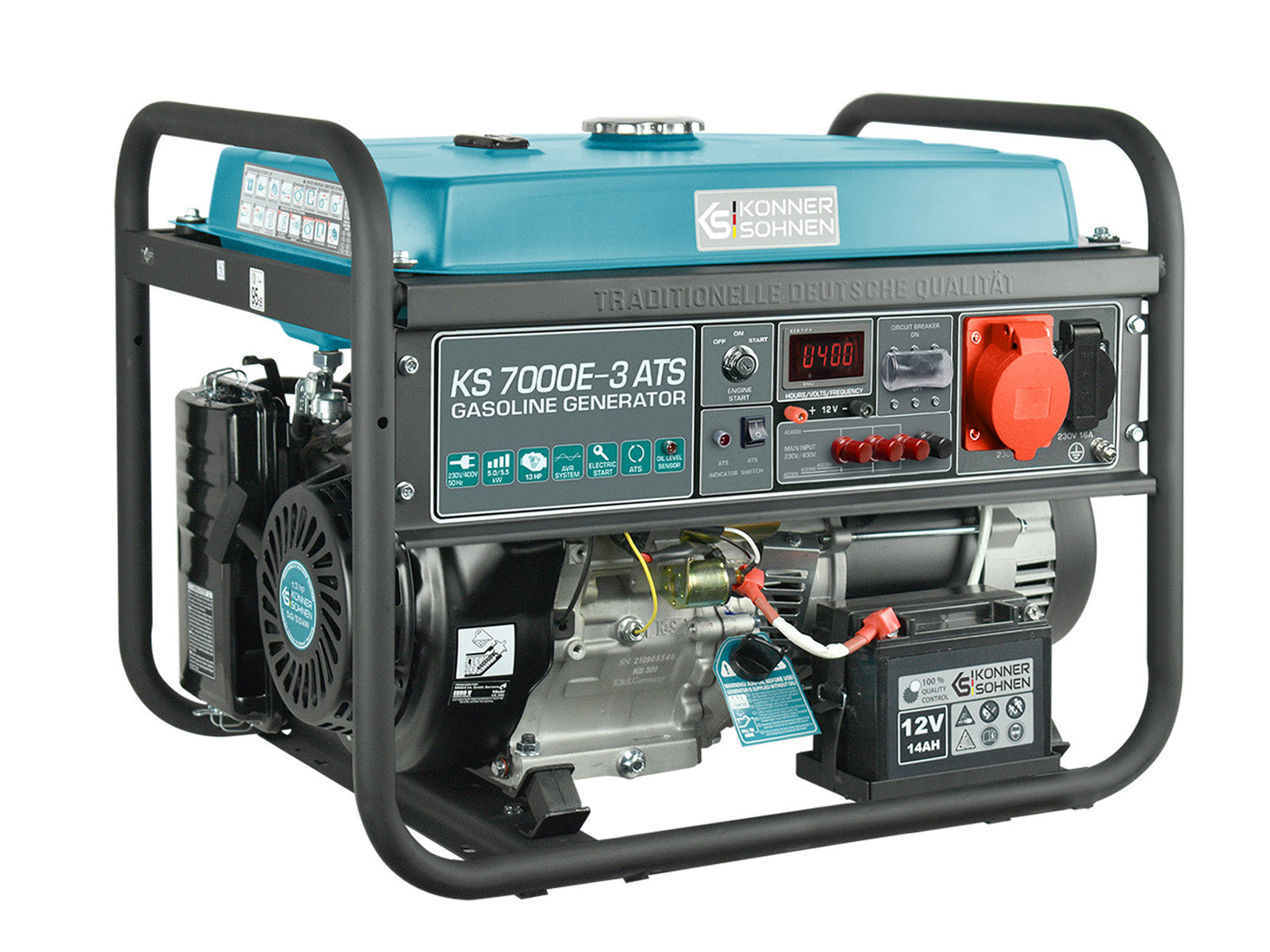 Könner & Söhnen Benzin-Generator KS 7000E-3 ATS