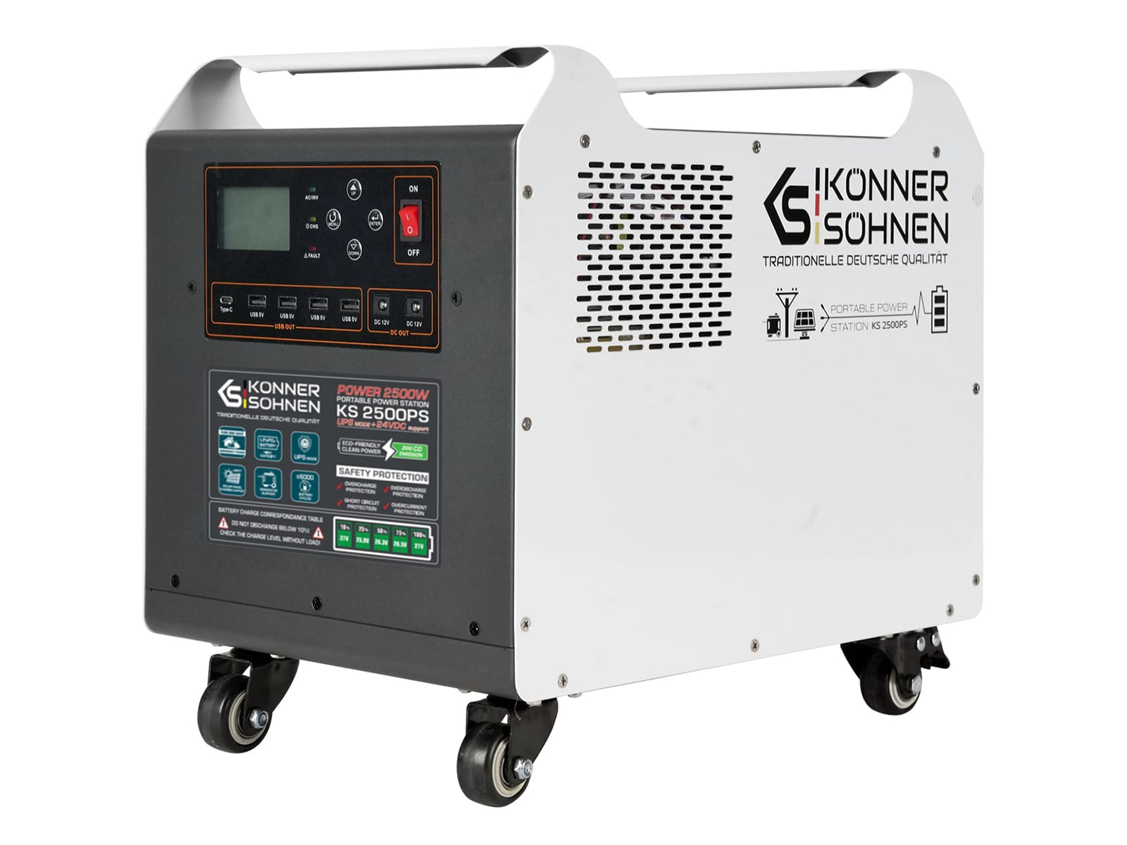 Könner & Söhnen Tragbare Powerstation KS 2500PS