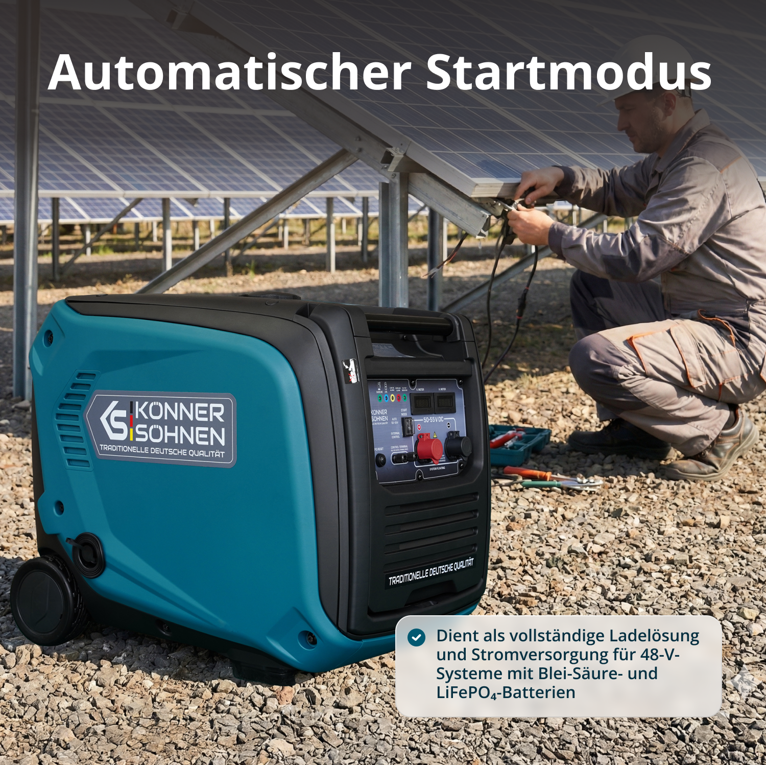 Gleichstromgenerator KS 48VGS-DC, Version 50–55V