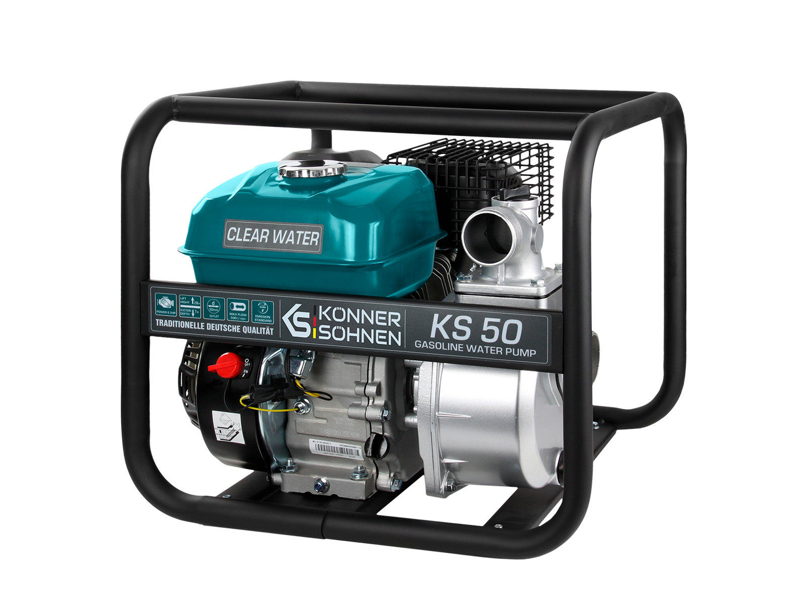 Könner & Söhnen Motorpumpe für sauberes Wasser KS 50