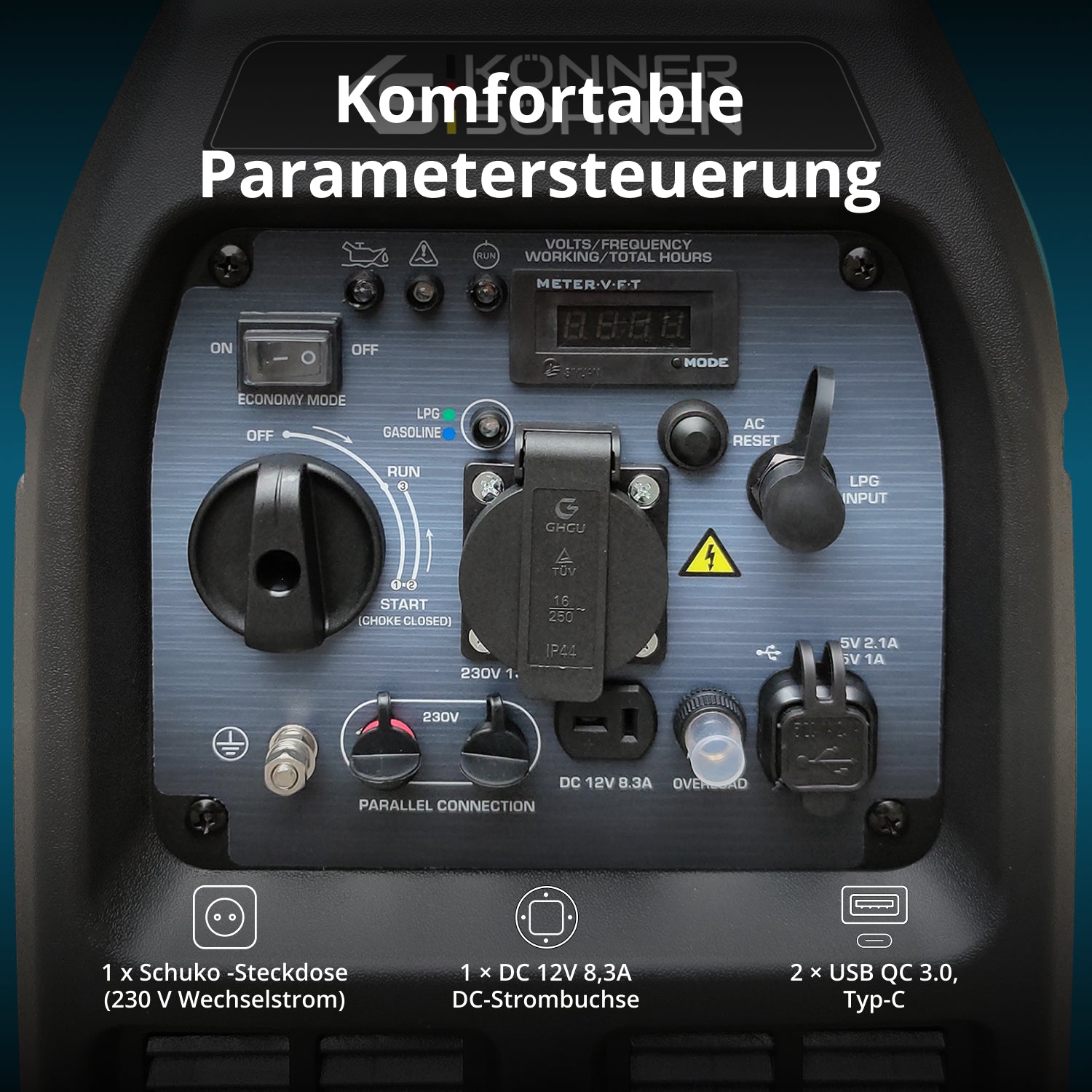 LPG/Benzin-Inverter-Generator KS 3100iG S