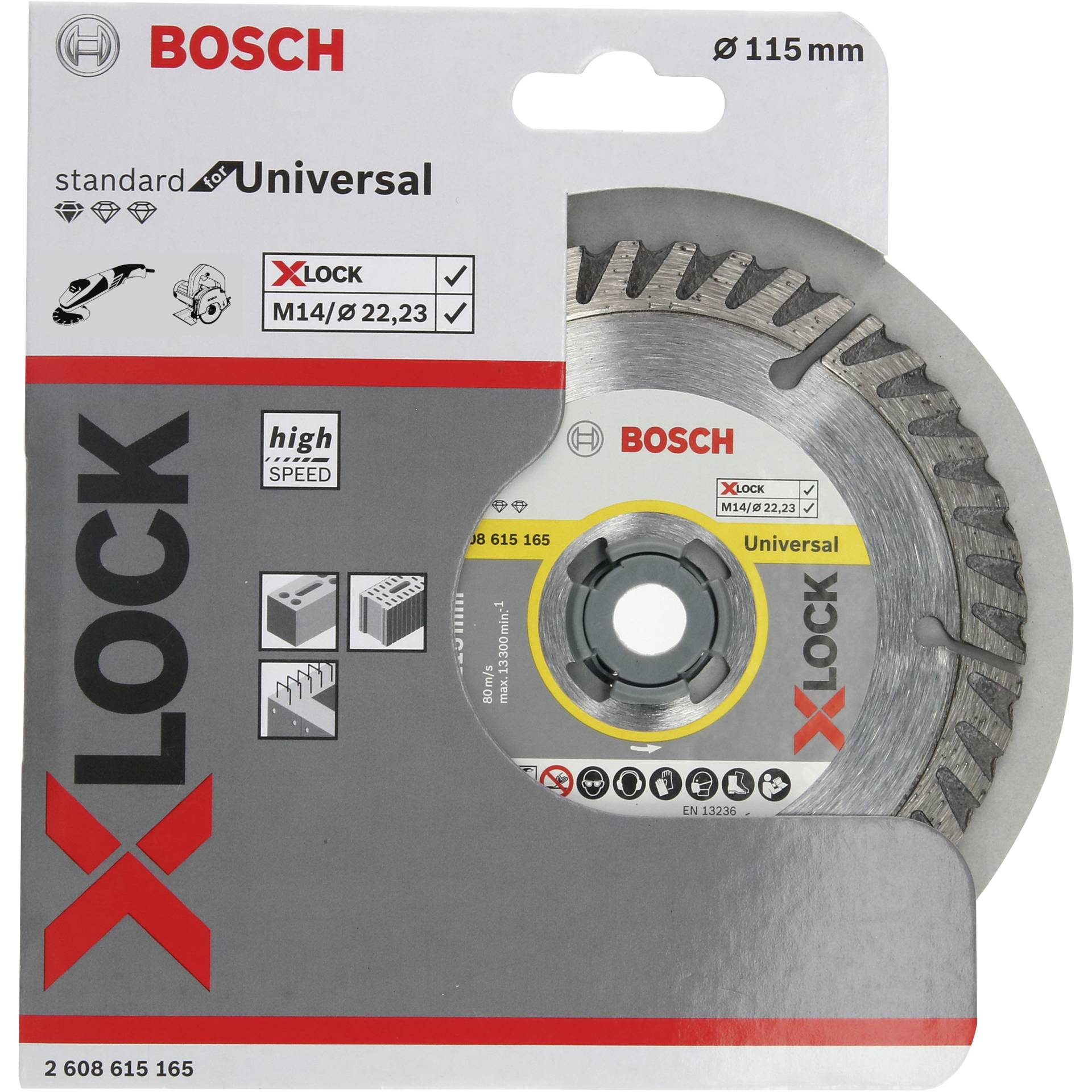 Bosch X-LOCK DIA-TS 115x22 23 Sf. Univ. Bosch X-LOCK DIA-TS 115x22 23 Sf. Univ.