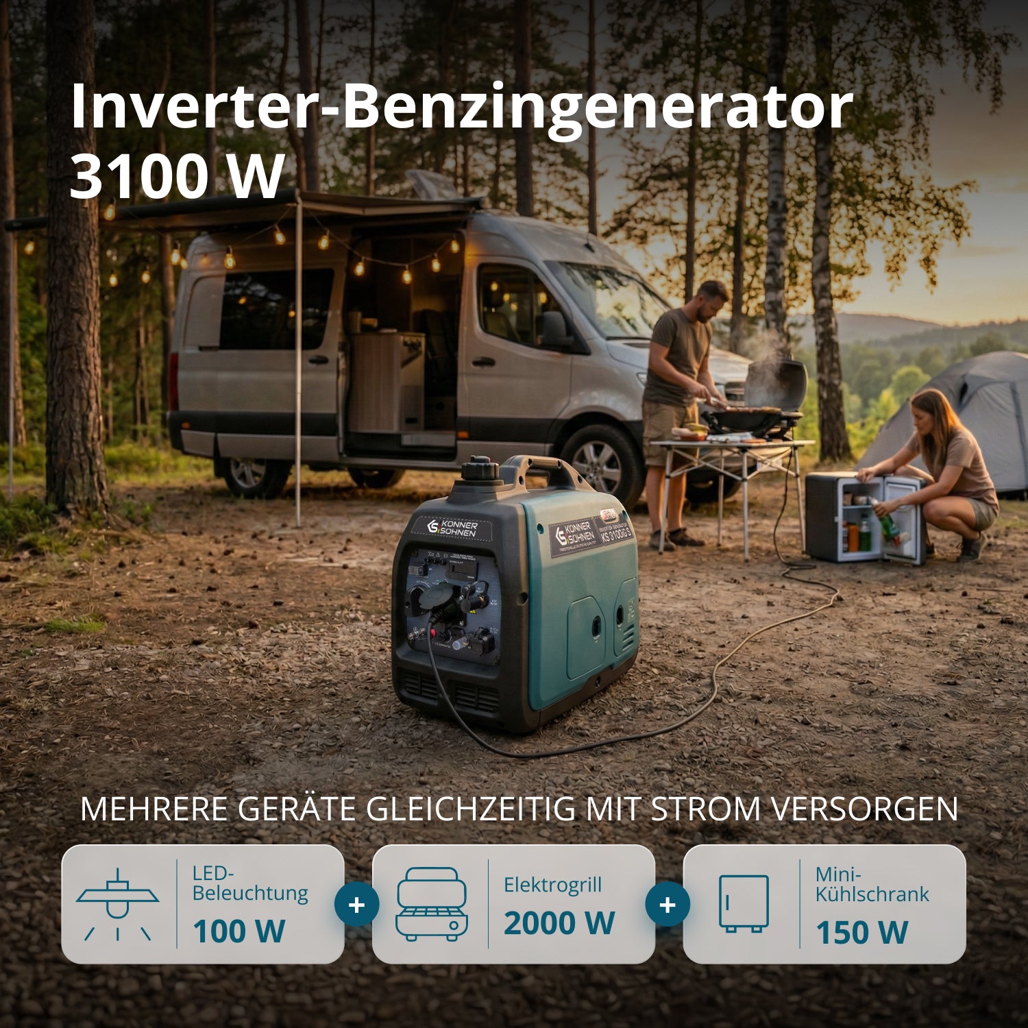 LPG/Benzin-Inverter-Generator KS 3100iG S